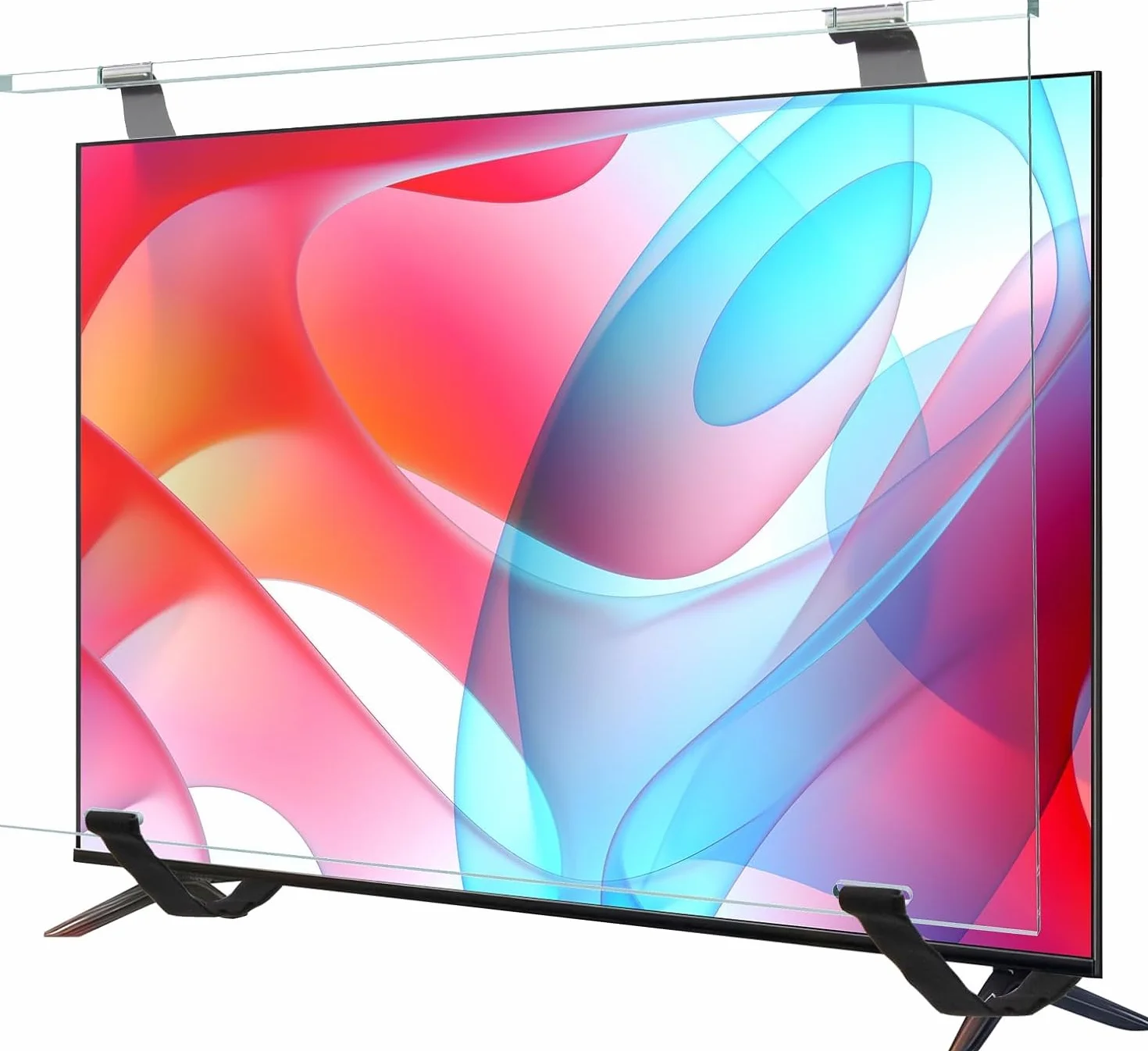 Qoosea Protecteur d'Écran TV 65 Pouces - Panneau de Protection en Acrylique HD Clair pour Téléviseur