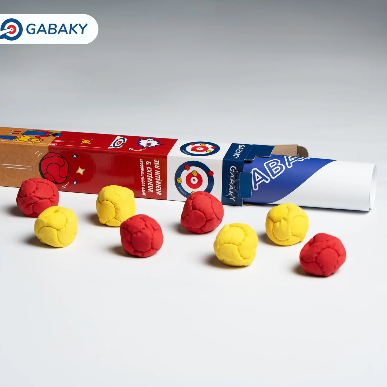 GABAKY Jeu de Pétanque Originale 8 Boules Molles Tout Terrain Intérieur Extérieur