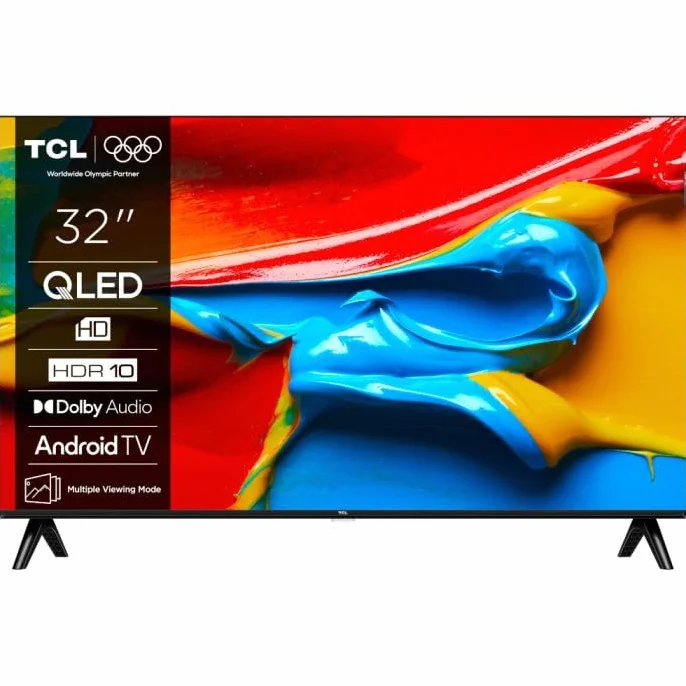 TCL 32V4C 32" HD Smart QLED TV Android HDR Google Cast Google Home
