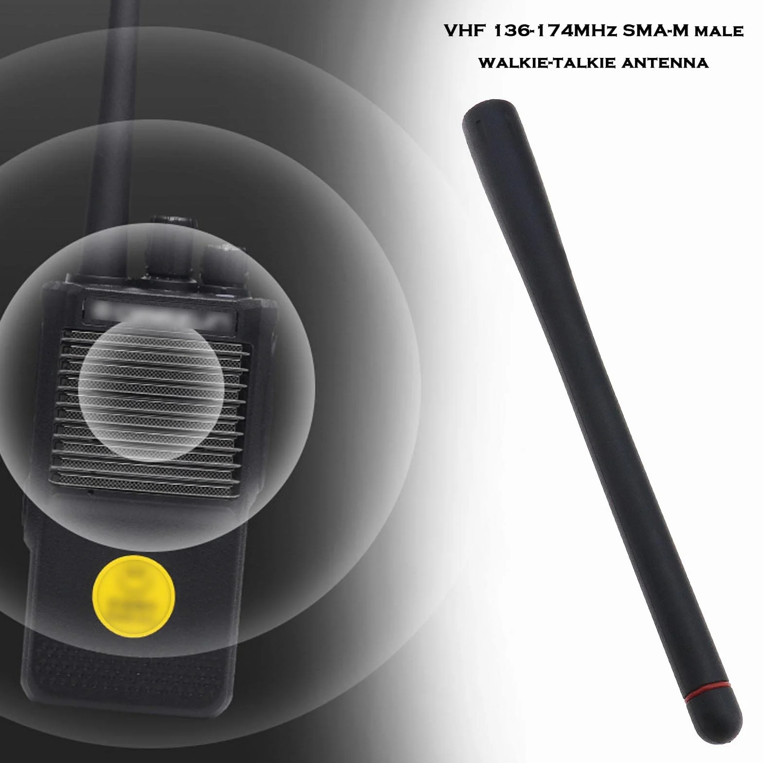 Antenne VHF Remplacement Compatible avec Horizon HX210 HX870 HX890 HX300 HX380 HX40 Antenne Radio VHF Marine Portable Antenne d'interphone