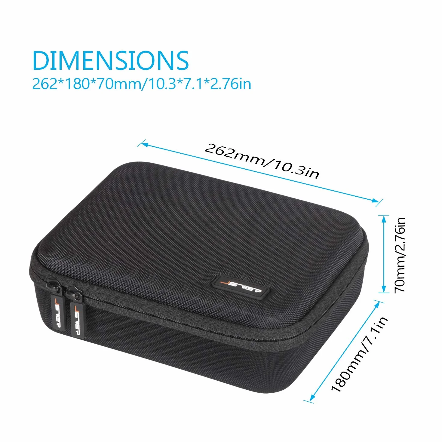 JSVER Étui Case pour DJI Mini 3 Pro, Portable EVA Boîte de Voyage pour DJI Mini 3, Espace de Rangement Sac de Transport pour RC-N2 N3, Noir