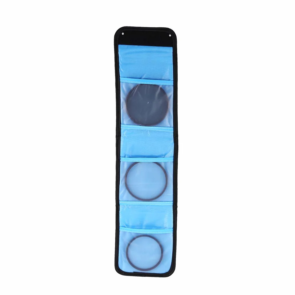 EBTOOLS Sac de Rangement pour Filtre de caméra de Poche 3, boîte de Portefeuille de Filtre de caméra en Nylon résistant aux intempéries
