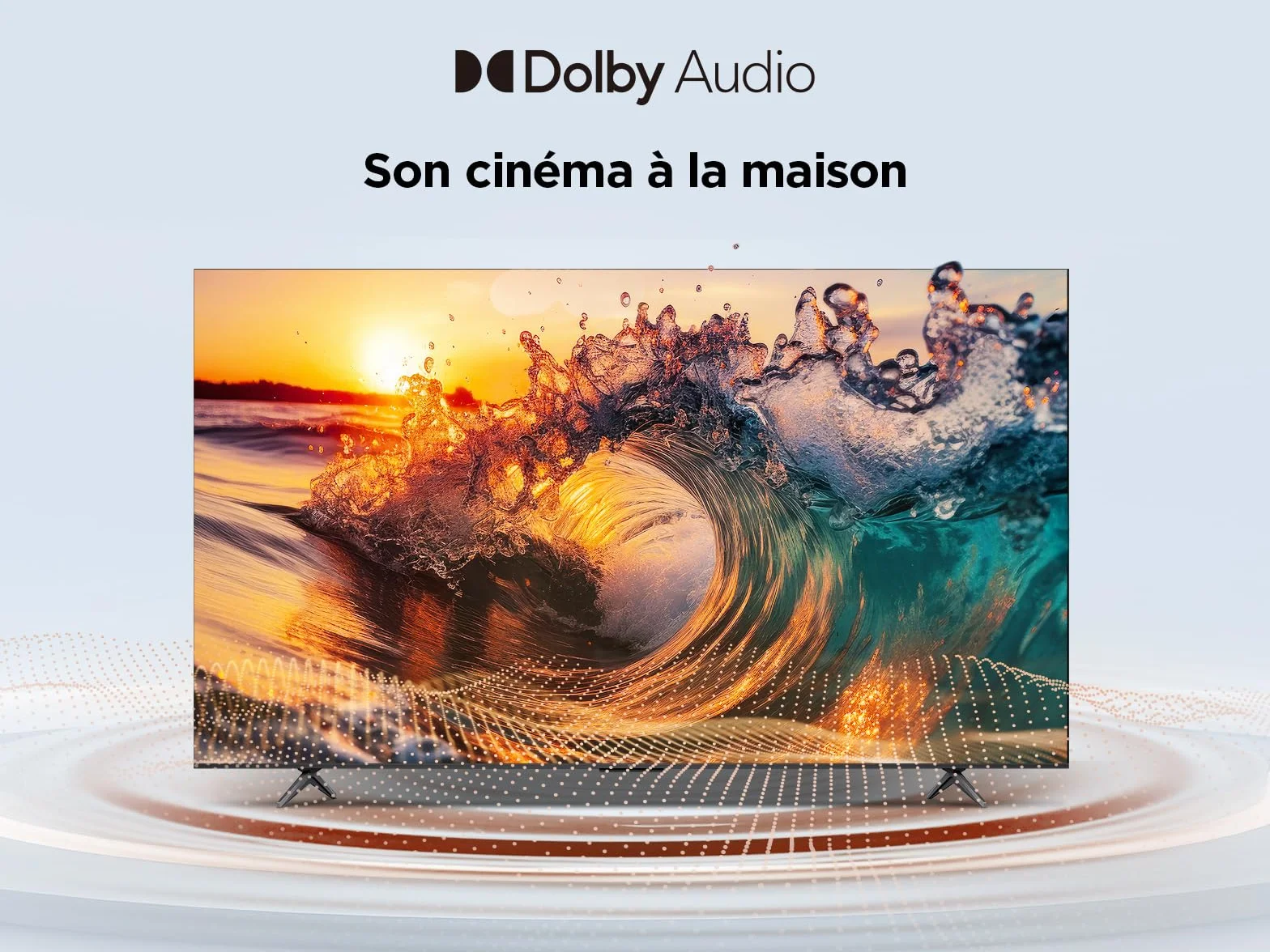 TCL 65V6C 65 Pouces Smart TV 4K HDR Direct LED Google TV Dolby Audio Motion Clarity