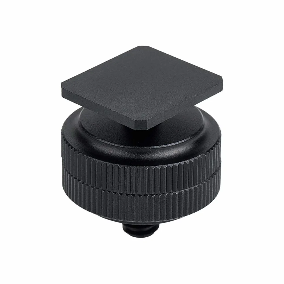 JJC Adaptateur griffe pour appareil photo pour vis mâle/femelle 1/4"-20, appareil à visser léger, micro flash trépied pour SmallRig Magic Arm 1498 1497