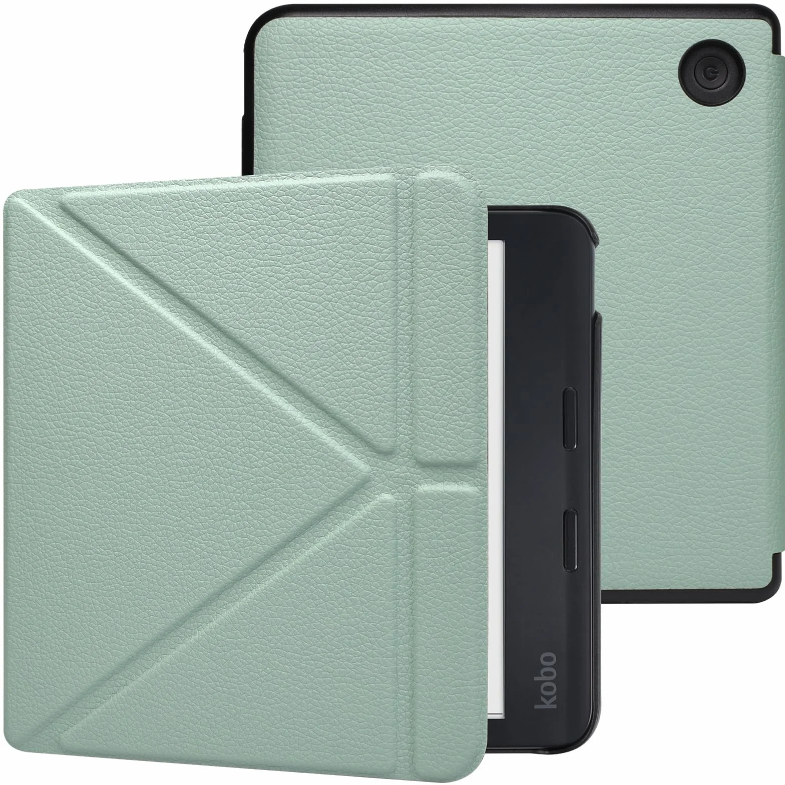 RSAquar Coque pour Kobo Libra Colour (Modèle : N428) Et Tolino Vision Colour 2024 avec Fonction Auto Veille Réveil, Vert Agave