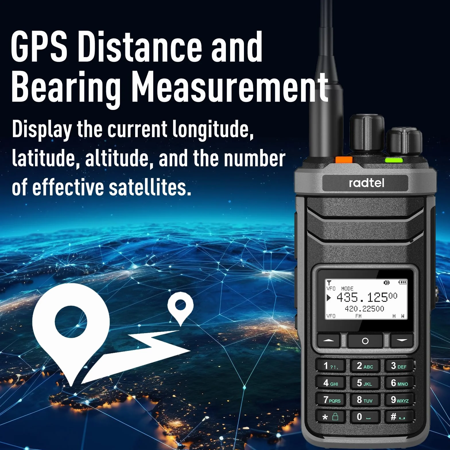 Radtel RT-860G Radio Ham multi-bande HF UHF VHF double bande avec réception AM USB LSB CW CB LW MW SW SSB 1024 canaux batterie 2000 mAh charge type C