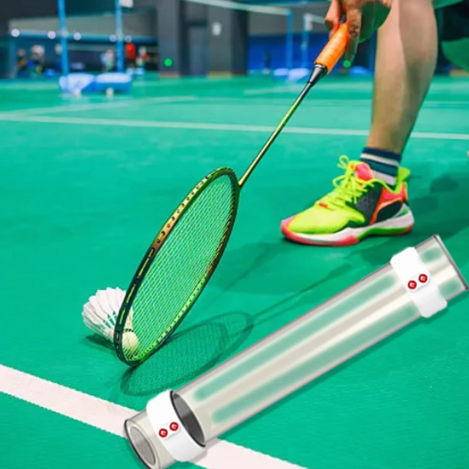 Support de balles de badminton magnétique pour entraînement