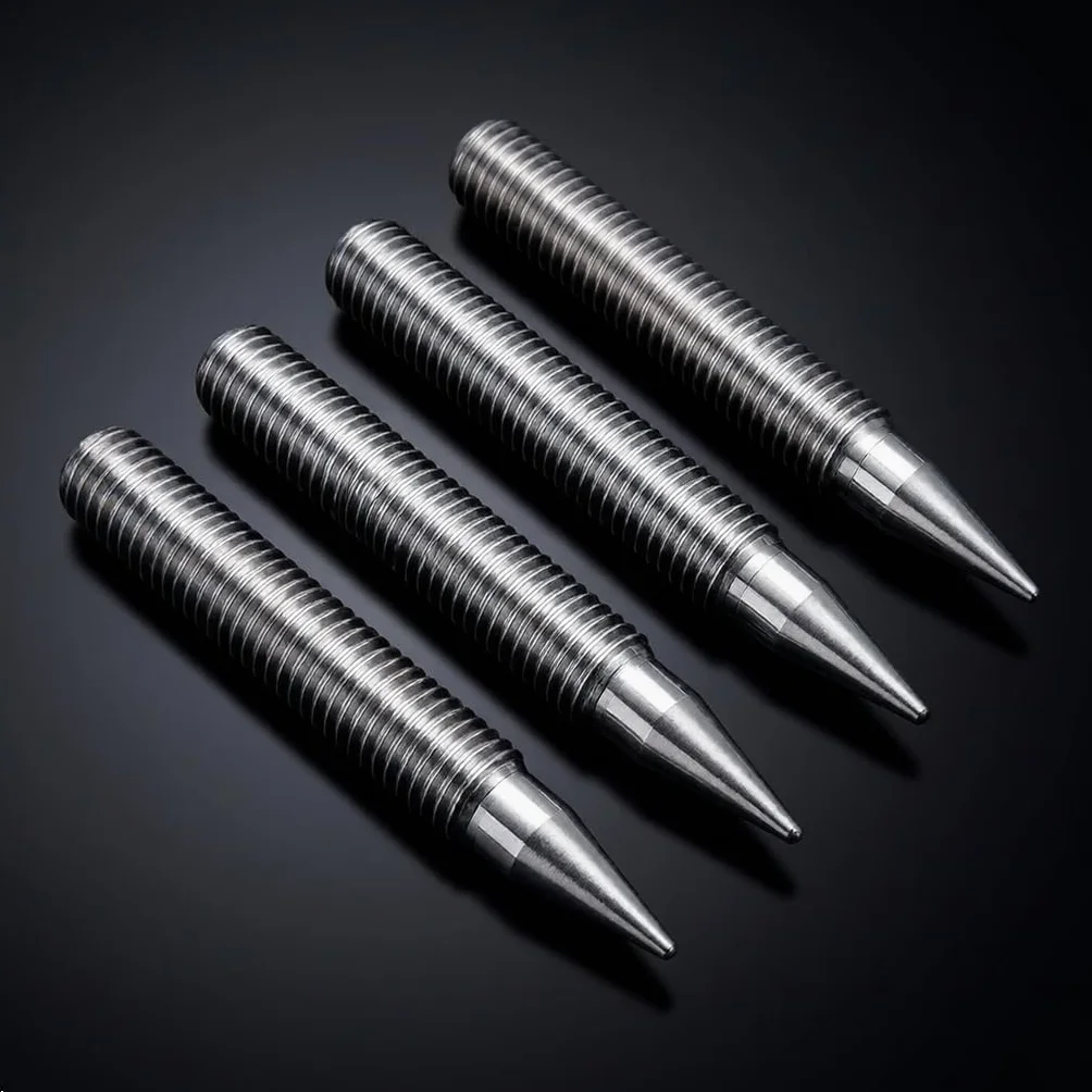 PrecisionGeek M10 L-75mm INOX Haut-Parleur Pointes de découplage/Cônes + Douille hexagonale Lot de 4