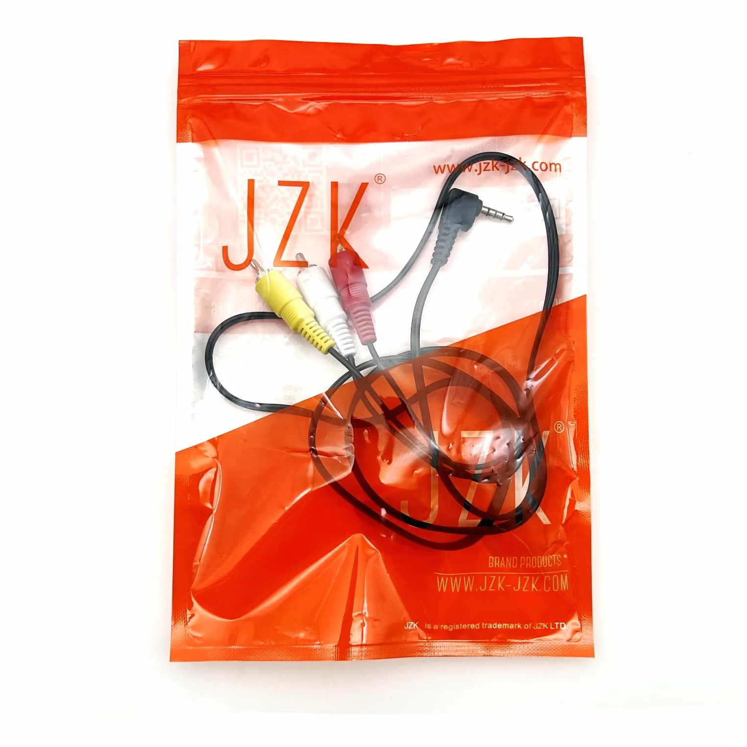 JZK 3.5mm Mâles à 3 RCA mâle câble audio stéréo visuel de remplacement, câble d'entrée vidéo, connecteur vidéo et audio stéréo, câble AV pour caméscopes, téléviseurs, caméras.