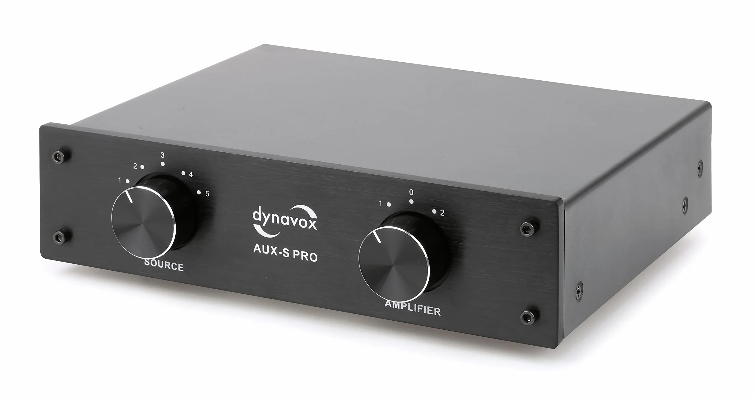 Dynavox AUX-S Pro Commutateur Audio 5 Entrées 2 Sorties Stéréo Surround Noir