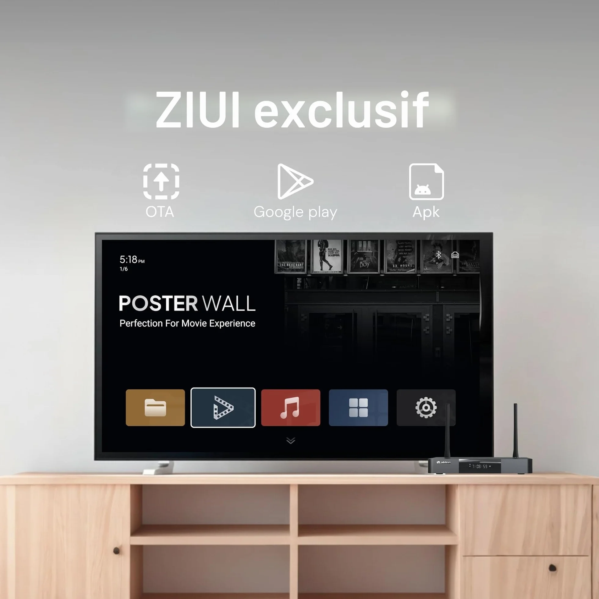 zidoo Z9X 8K - 8K HDR Lecteur multimédia, système d'exploitation Android 11, processeur Amlogic S928X-K 6G + 64G, Moteur vidéo VPU et Moteur d'image VS10, Blu-Ray 4K Ultra HD, BDMV/ISO, pour Lecture