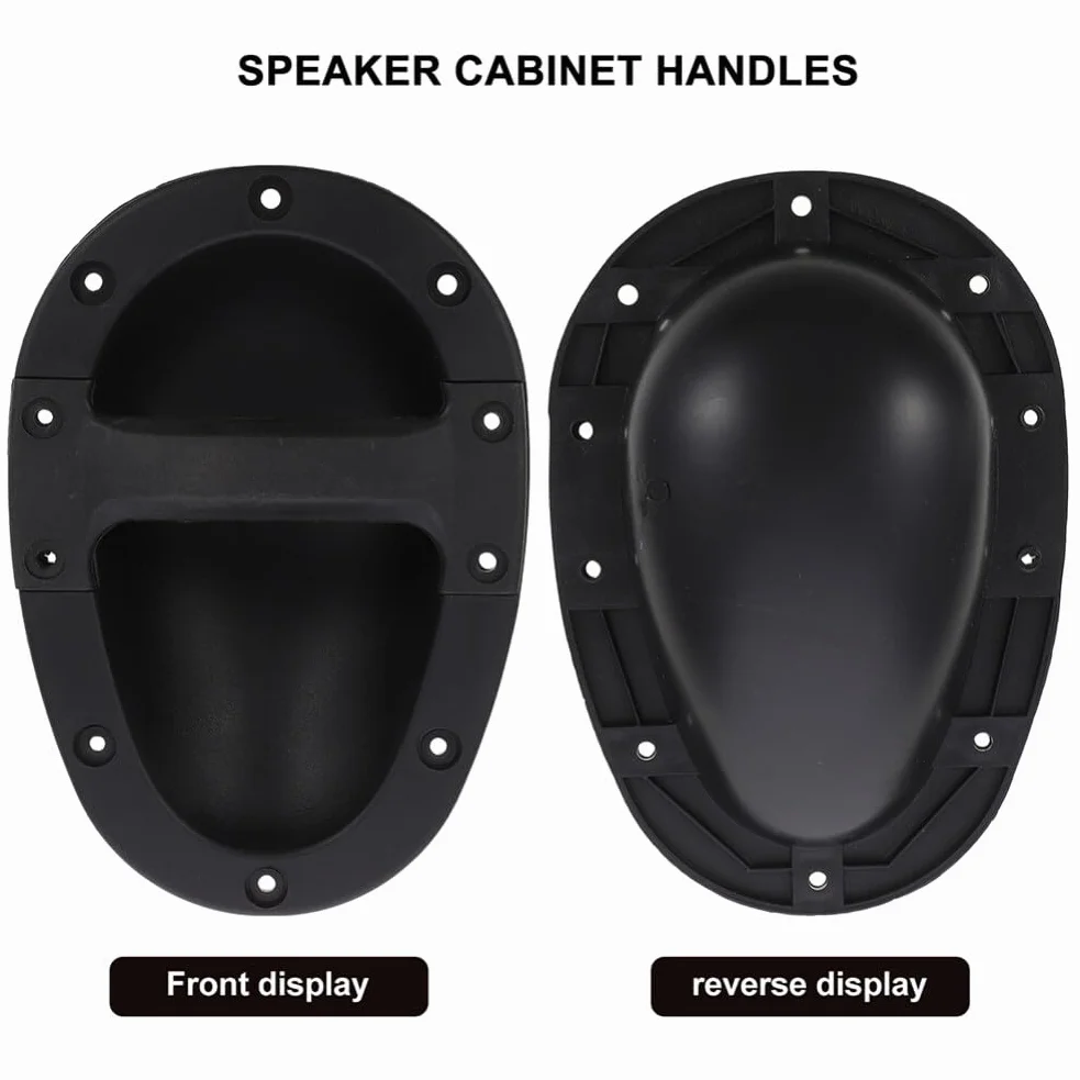 Artibetter Poignée de Remplacement pour Amplificateur en Abs Noir, Lot de 4 Pièces, Robuste et Pratique, pour Haut-Parleur et Usage sur Scène