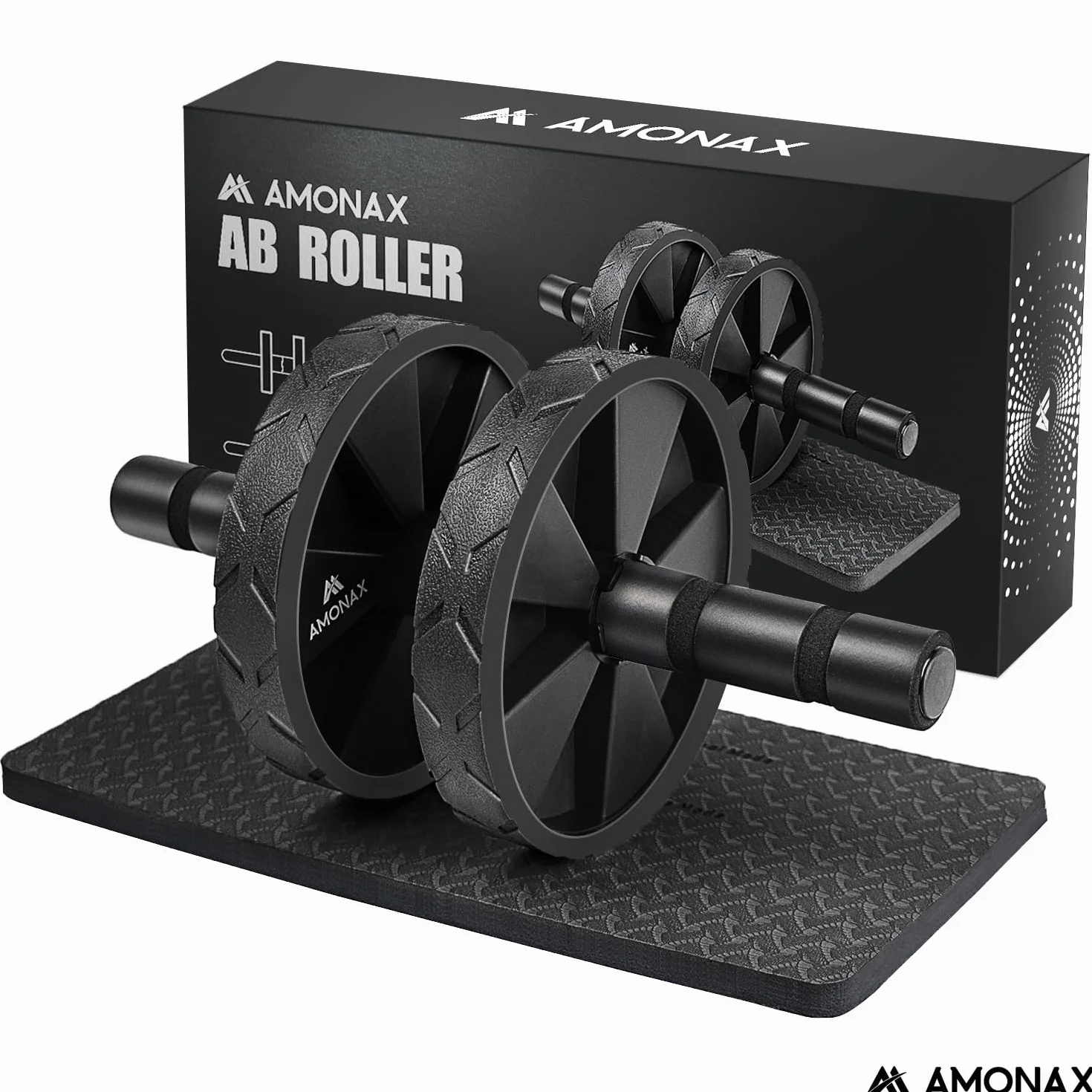 Amonax Roue Abdominale Convertible, Ab Roller Wheel, Roulette Abdominaux Exercice