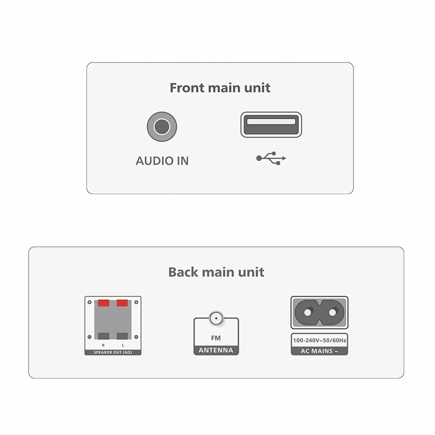 Philips TAM3205M2 HiFi Microchaîne Bluetooth Lecteur CD USB Radio FM Auracast