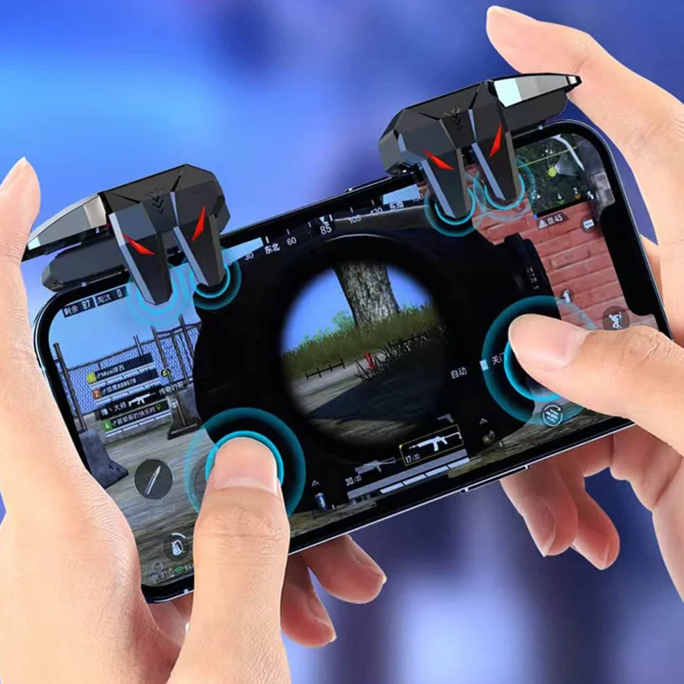 Mobile Trigger Controller 4 gâchettes L1R1 L2R2 Manette pour PUBG Telephone Portable Android iPhone iOS