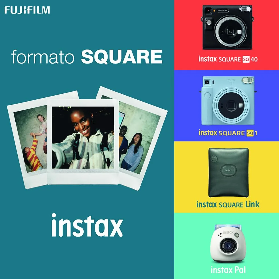 instax 16671320 Rainbow Lot de 10 Films carrés