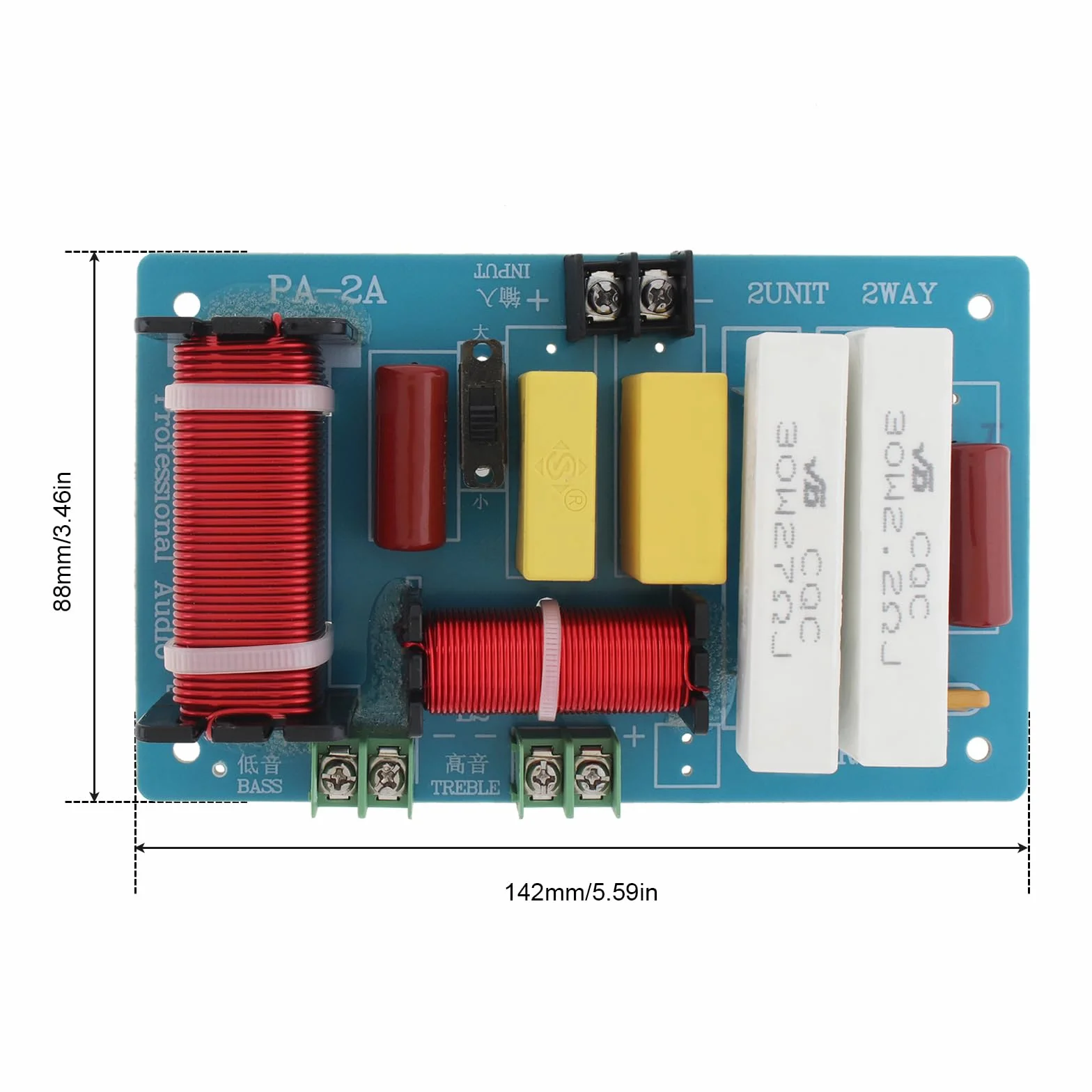 Crossover 2 voies 450 W 4-8 Ohm HiFi haut-parleur