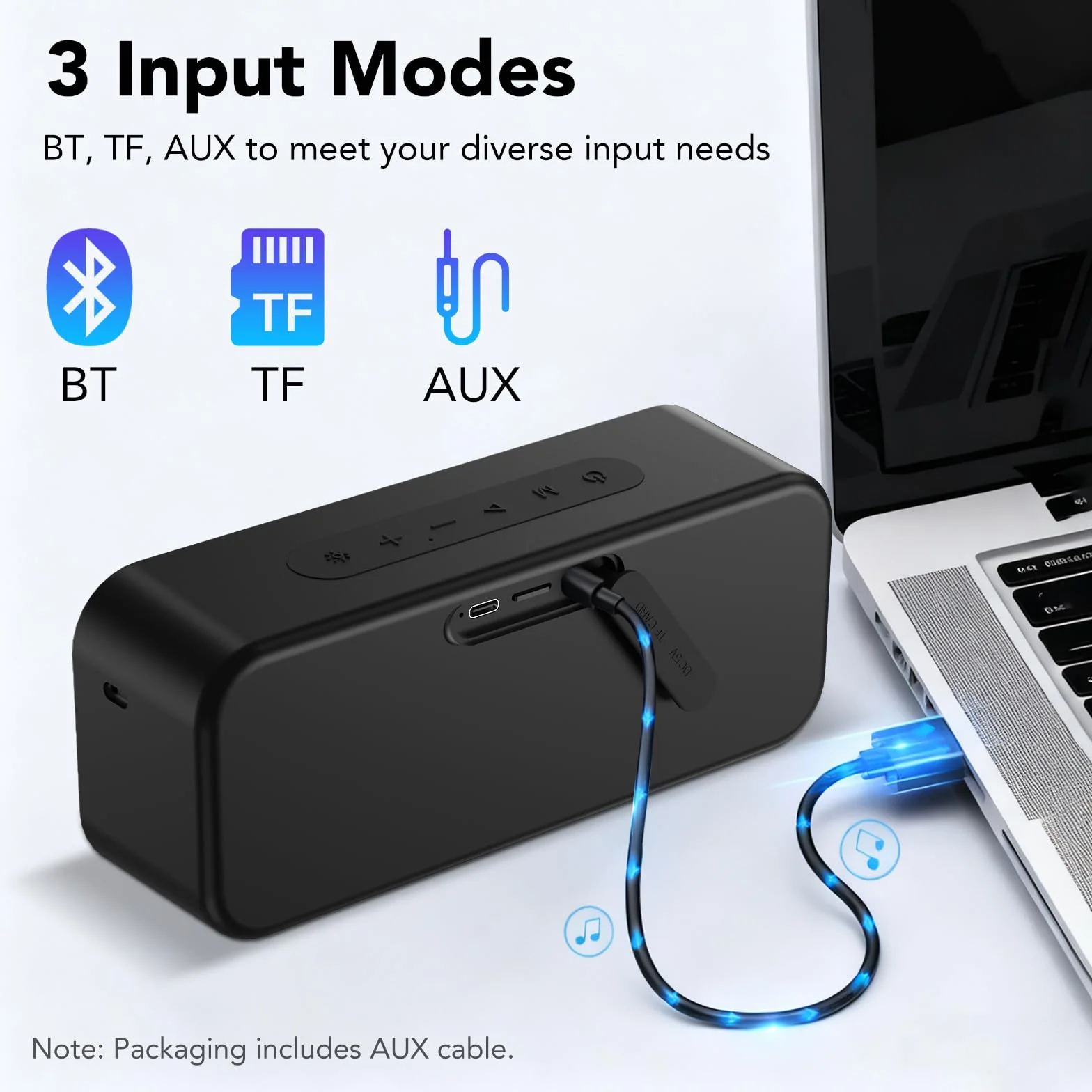 Enceinte Bluetooth Portable 5.4 Sans Fil 40W Stéréo IPX7 Autonomie 30h TWS Appel Mains Libres