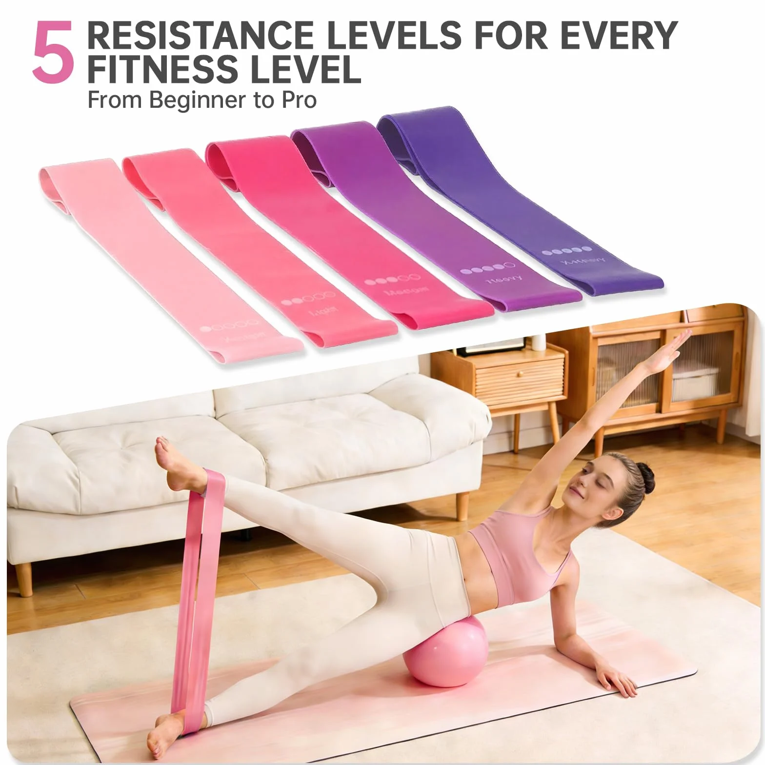 Pilates Ring Set 13 Pièces Cercle Magique Fitness Femmes