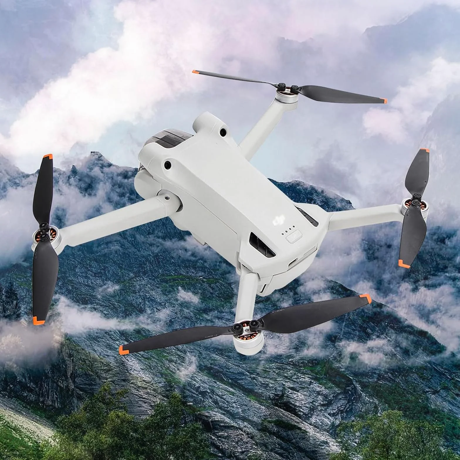 16 Lame D'hélice à Faible Bruit Accessoire pour Drone Hélices Remplacement avec 2 Tournevis et 24 Vis Compatibles avec Les ModèLes Mini 3,Mini 3 Pro et Mini 4 Pro