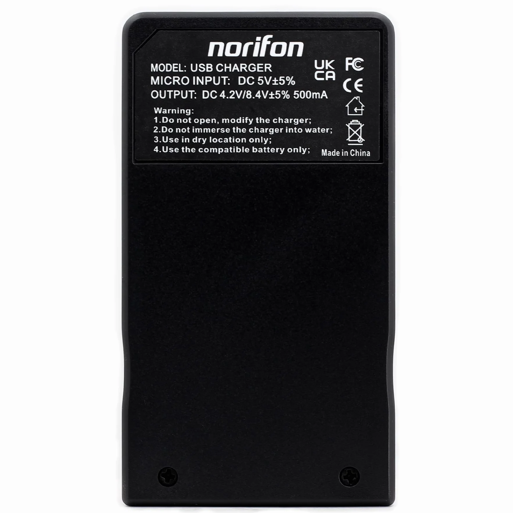 Norifon NP-BN1 USB Chargeur pour Sony Cyber-Shot DSC-T110, DSC-T99, DSC-TF1, DSC-TX30, DSC-TX20, DSC-TX200V, DSC-TX10, DSC-TX9, DSC-TX5, DSC-WX80, DSC-W620, DSC-WX9, DSC-WX150 Caméra et Plus