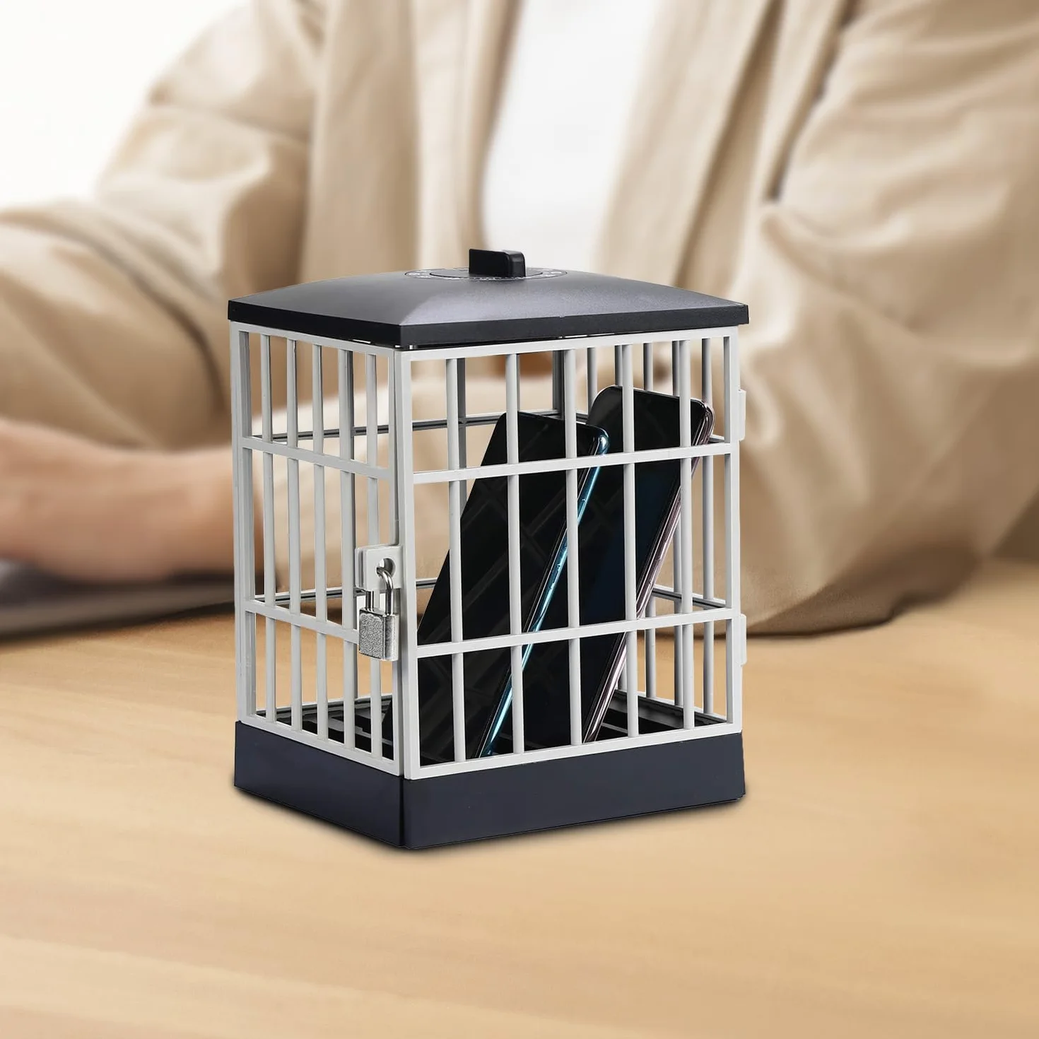 Prison pour Portable avec minuterie et clé - La Solution Ultime pour Les accros du Portable - Mad Monkey