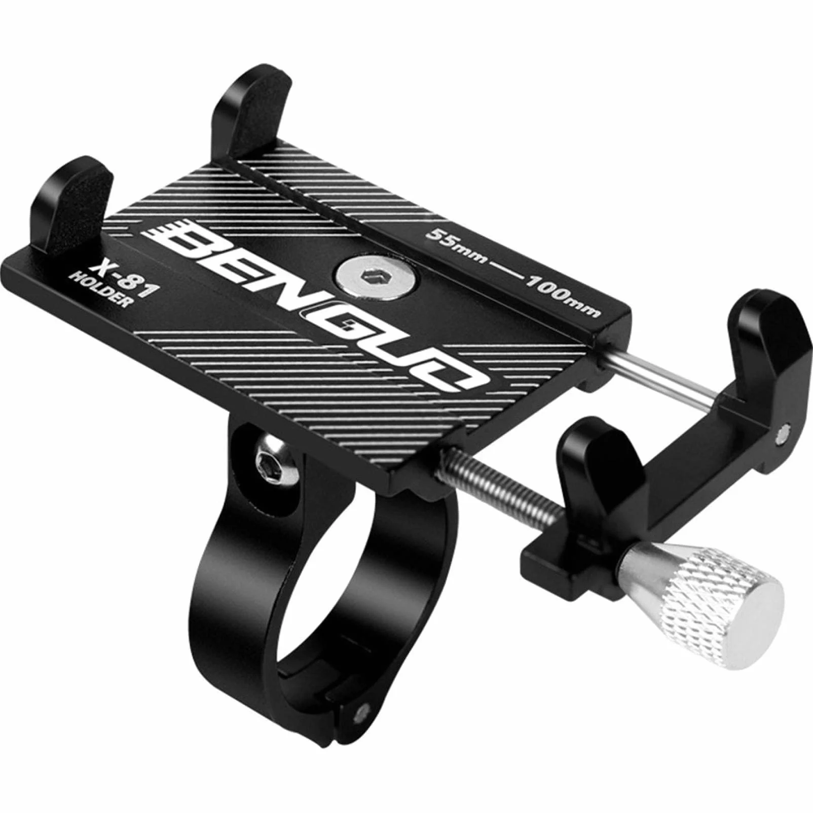 Support TéLéPhone De VéLo, Support TéLéPhone De Moto - Support Guidonavec 360° Rotation pour Iphone 12, 11 Pro, XS Max, X, XR, 8, 7, 6S, Samsung S10 S9 S8, Huawei, 4.0-6.5 Pouces Smartphones (Noir)