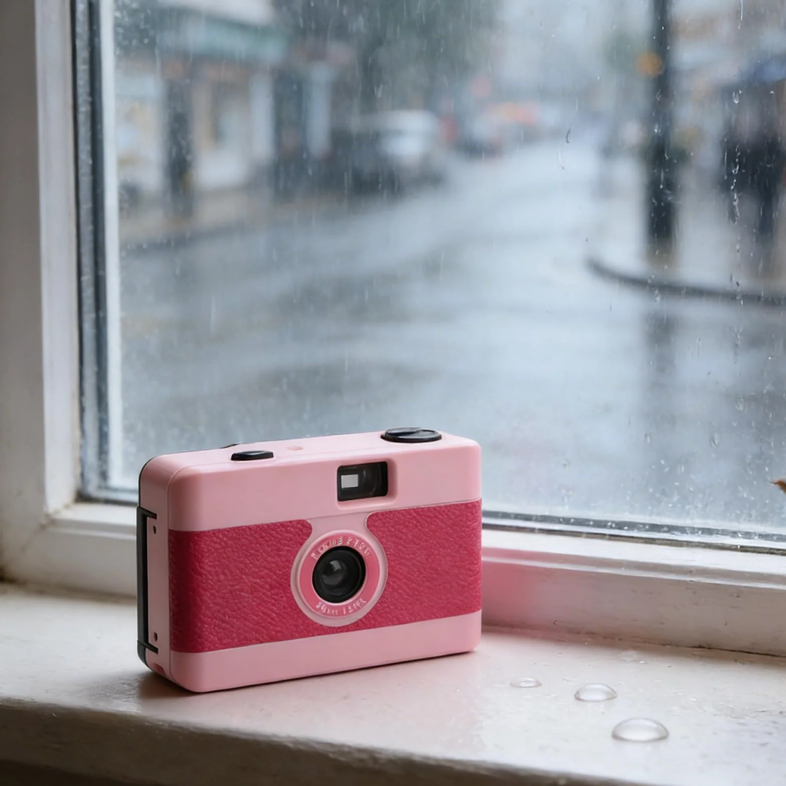 Appareil Photo Argentique 35 Mm, Style Vintage, Appareil Photo 35 Mm Réutilisable avec Flash intégré, Objectif 28 F/8 pour la Photographie de Voyage, Les Mariages, Les (Pink)