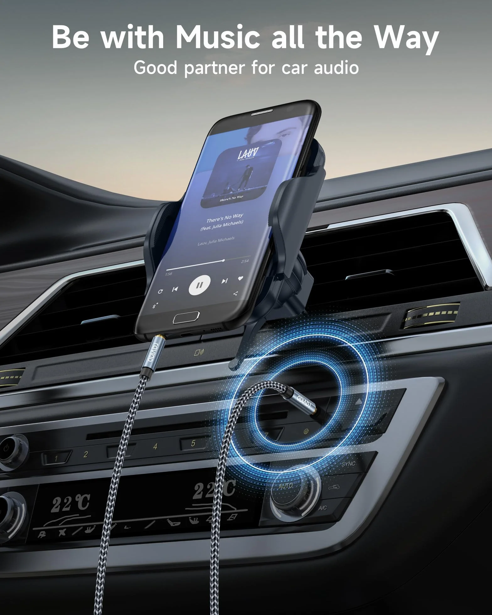 RAVIAD Câble Jack Audio 3.5mm Mâle vers Mâle [10M] Stéréo Nylon Tressé Câble Auxiliaire Voiture 3.5mm Male Male pour Casque, Haut-Parleur, Autoradio, TV, iPhone, Smartphones, PC, MP3