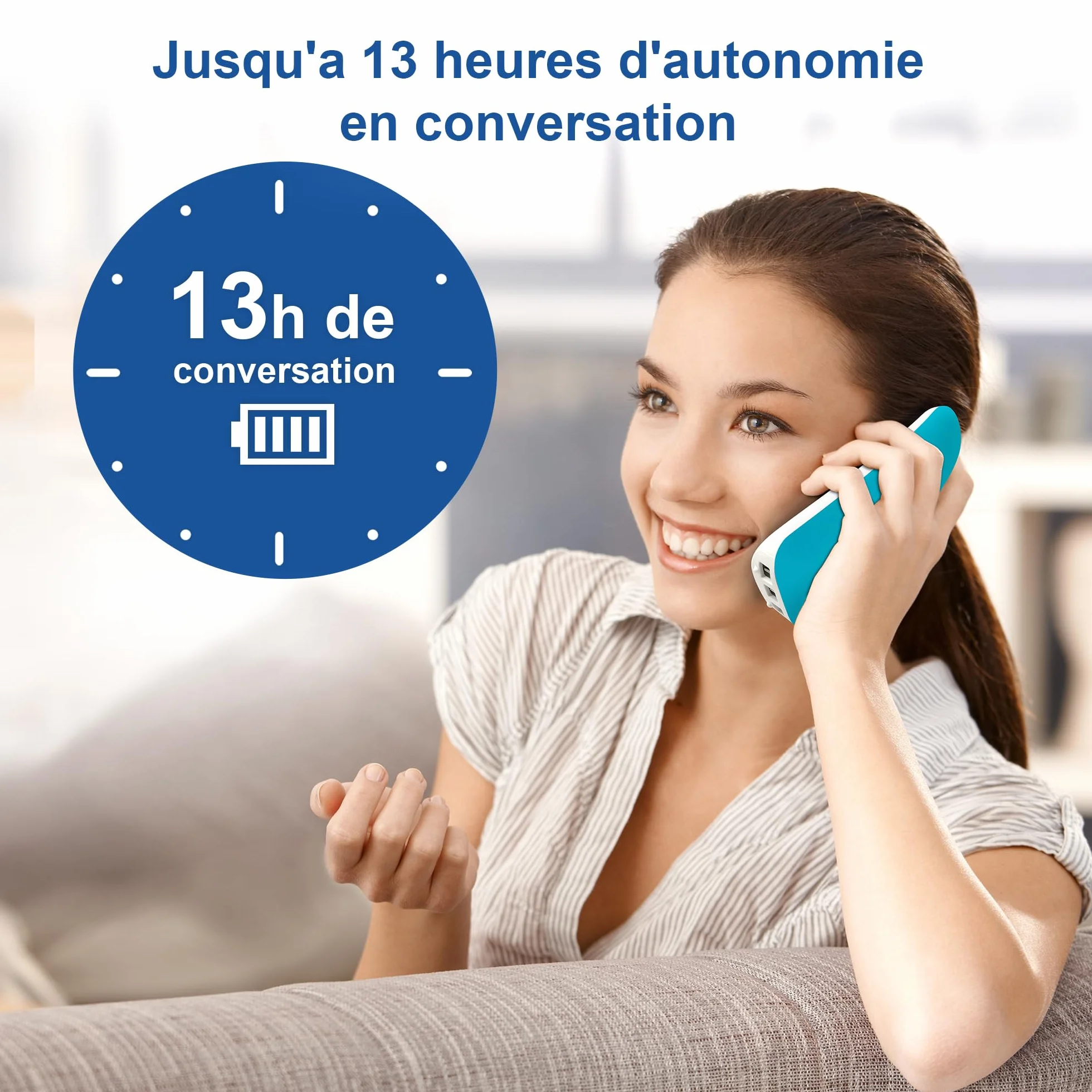 VTech CS1500 Téléphone sans Fil DECT Double Charge avec Blocage d'appel, Identification Appelant, Haut-Parleur Mains Libres