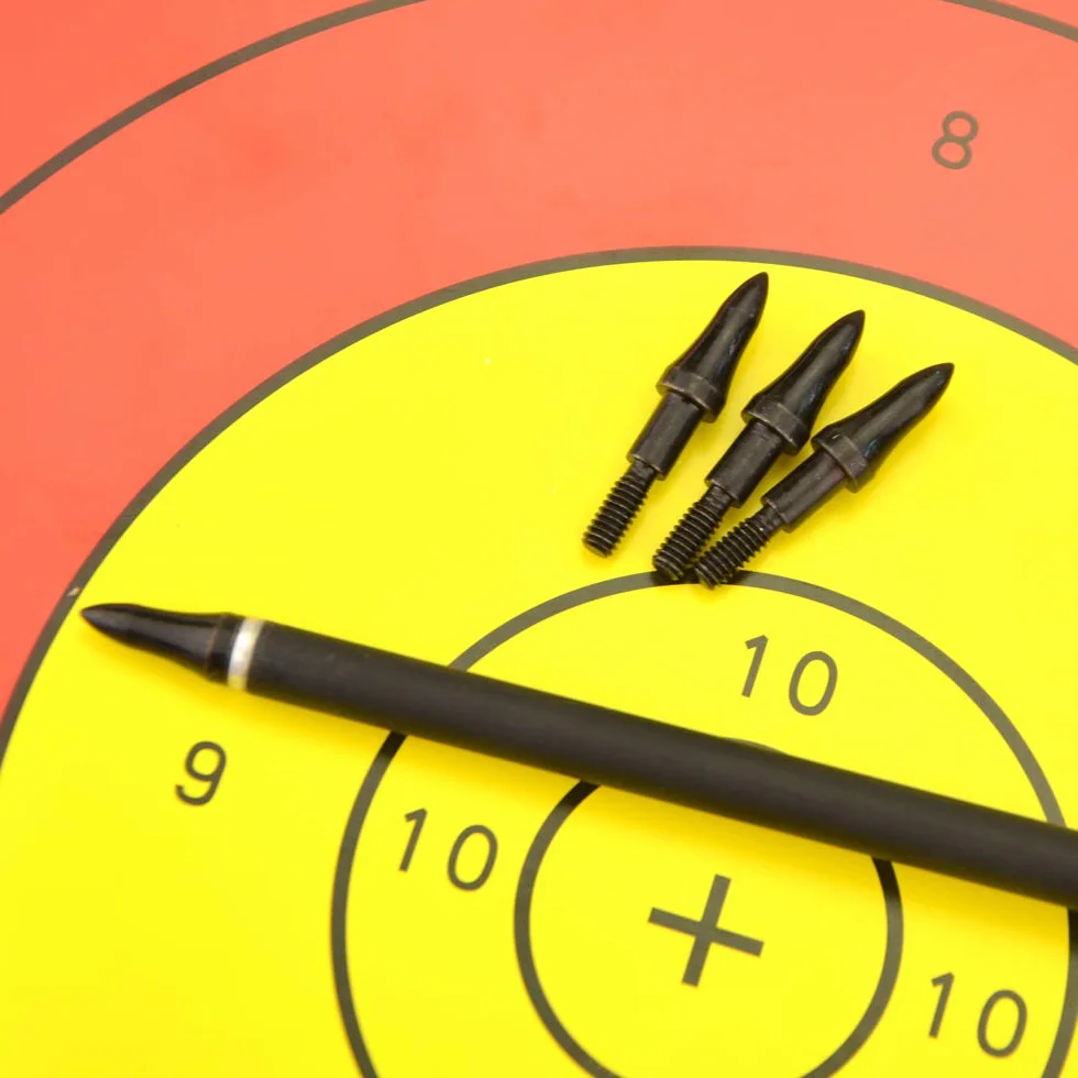 Pointes de tir à l'arc 75/100 Grain Field Points filetées pour Chasse Recurve Arc à poulies