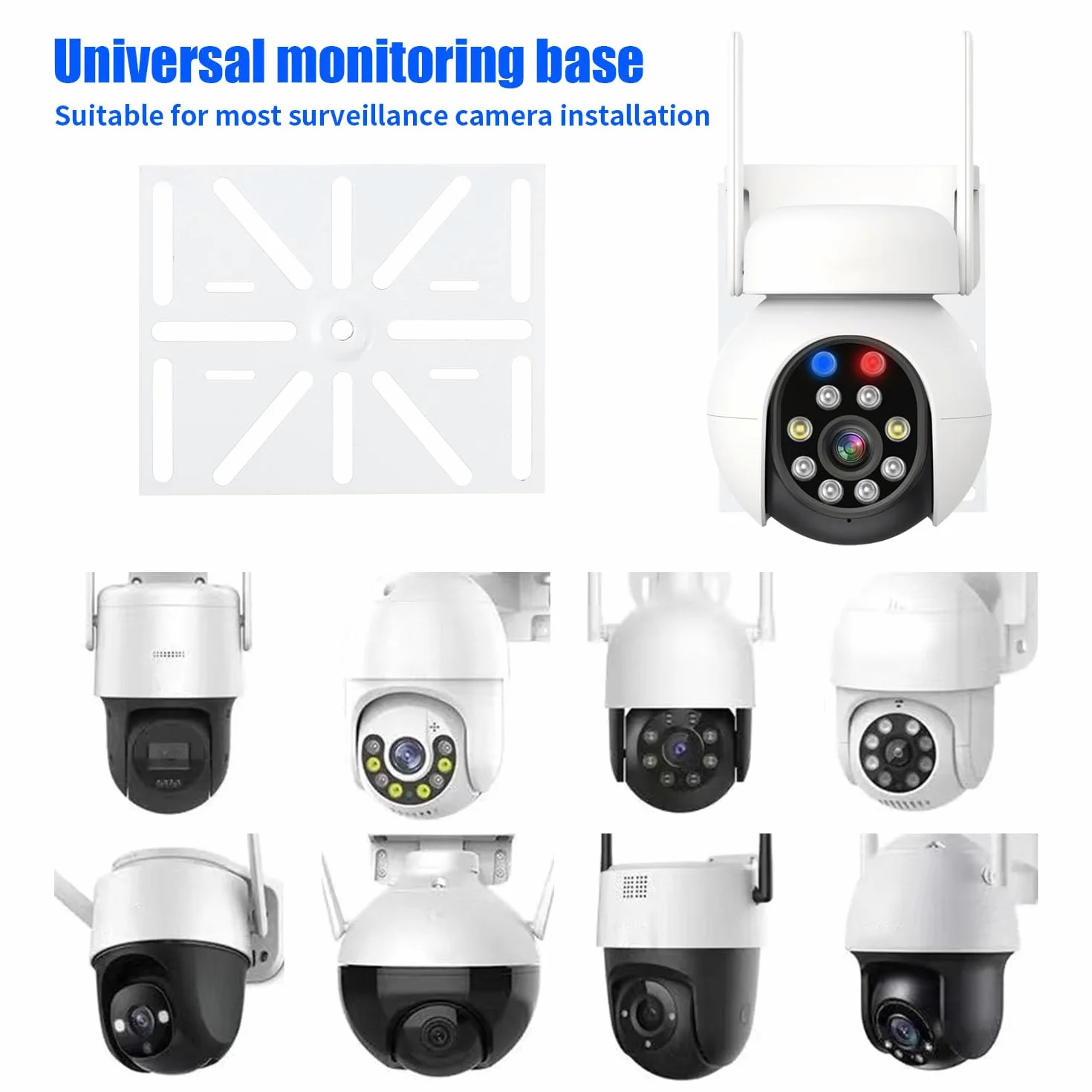 Support Camera Exterieur Extensible Support d'angle Camera Exterieur Universel Support Caméra Extérieur en Métal pour Camera de Surveillance