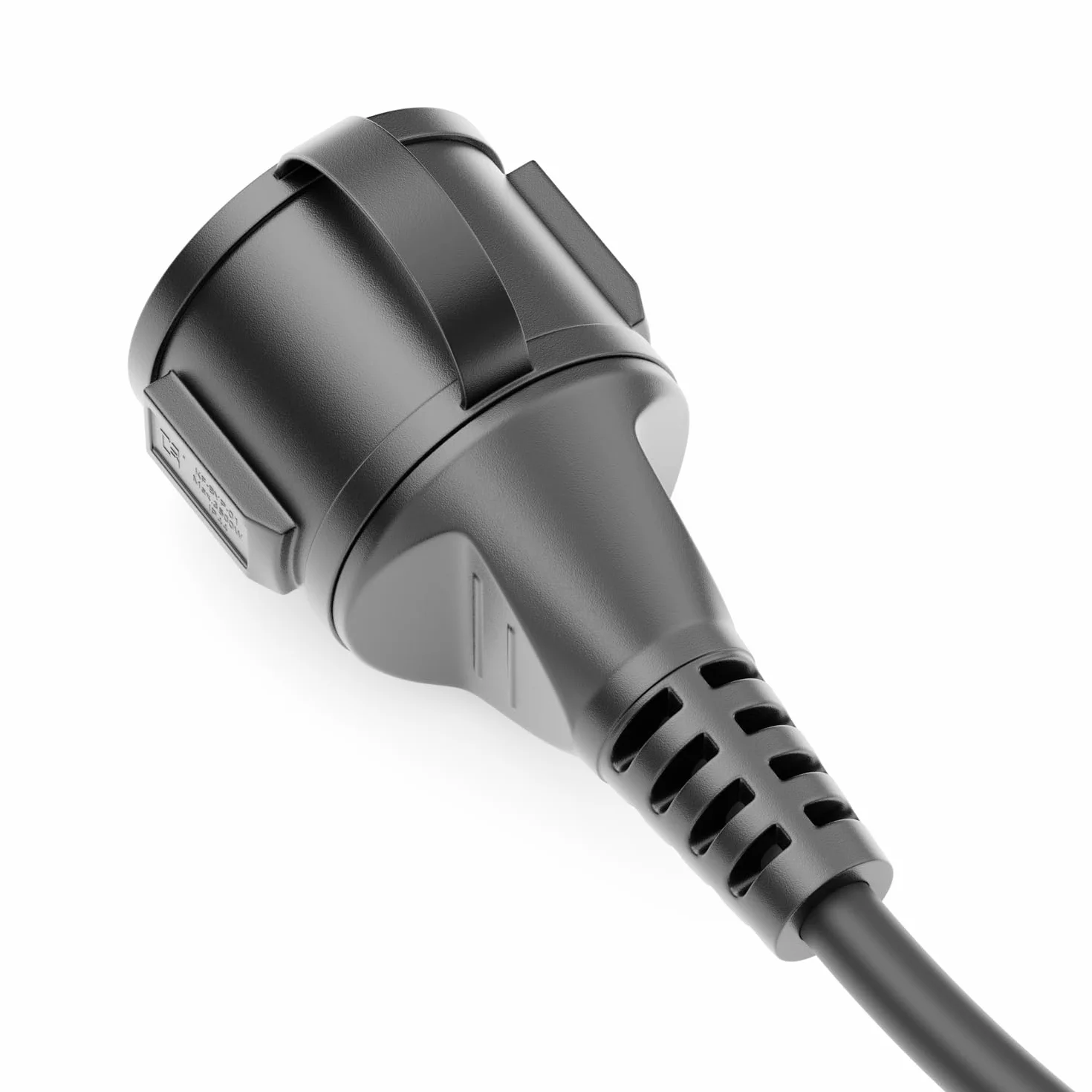 deleyCON 2m Câble Rallonge Extérieur Électrique IP44 H07RN-F 3G1.5mm² Noir