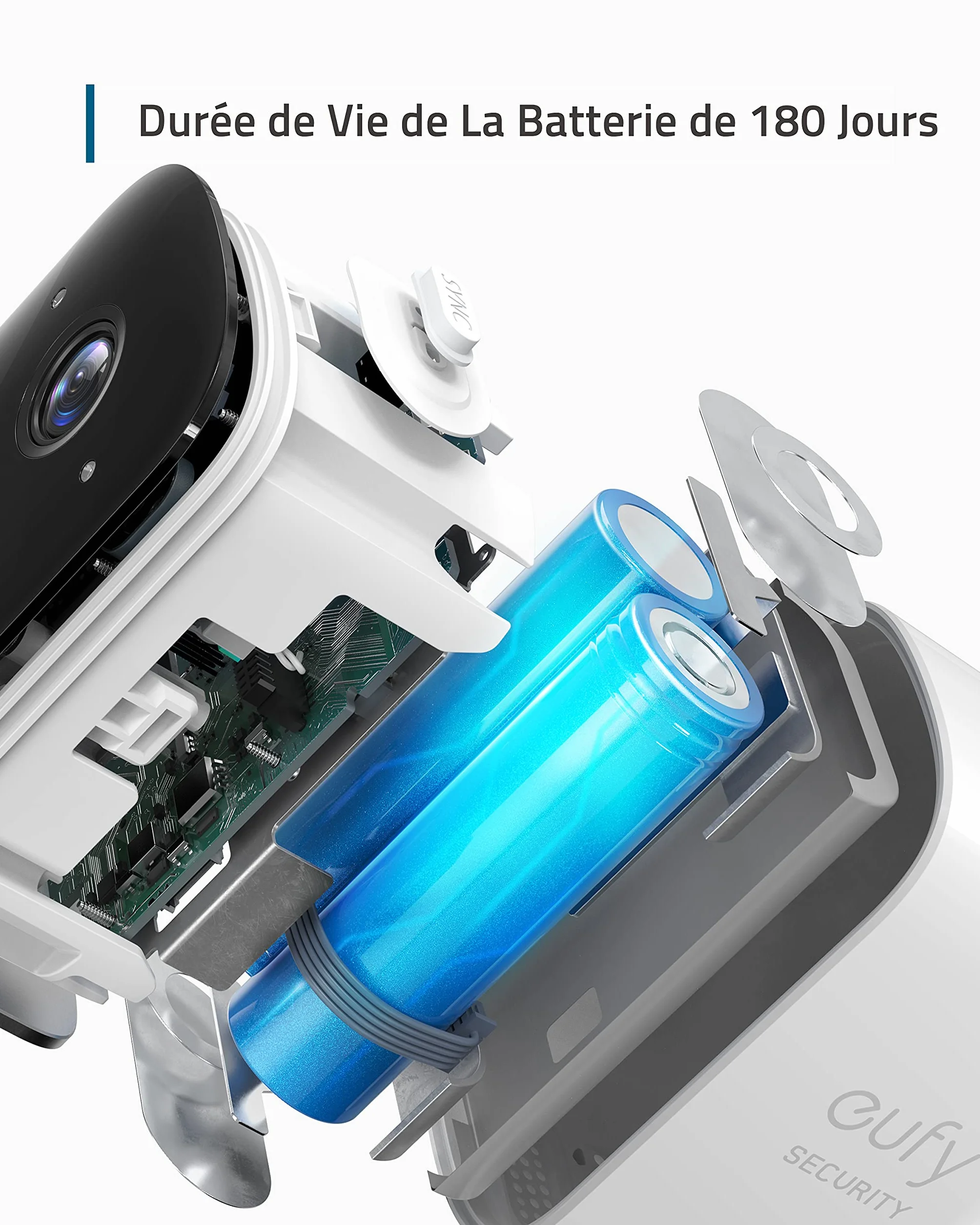 eufy Security Caméra de Surveillance WiFi Extérieure sans Fil, eufyCam 2C Base + 2 caméras, HD 1080p, IP67, Vision Nocturne
