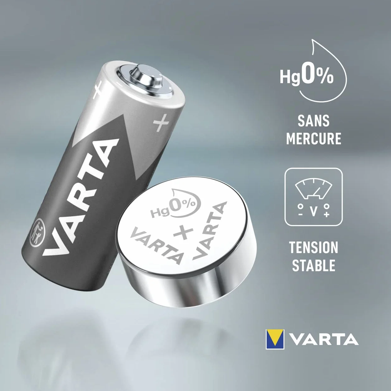 Varta Pack de 2 Piles Montres Oxyde d'Argent V377 SR66