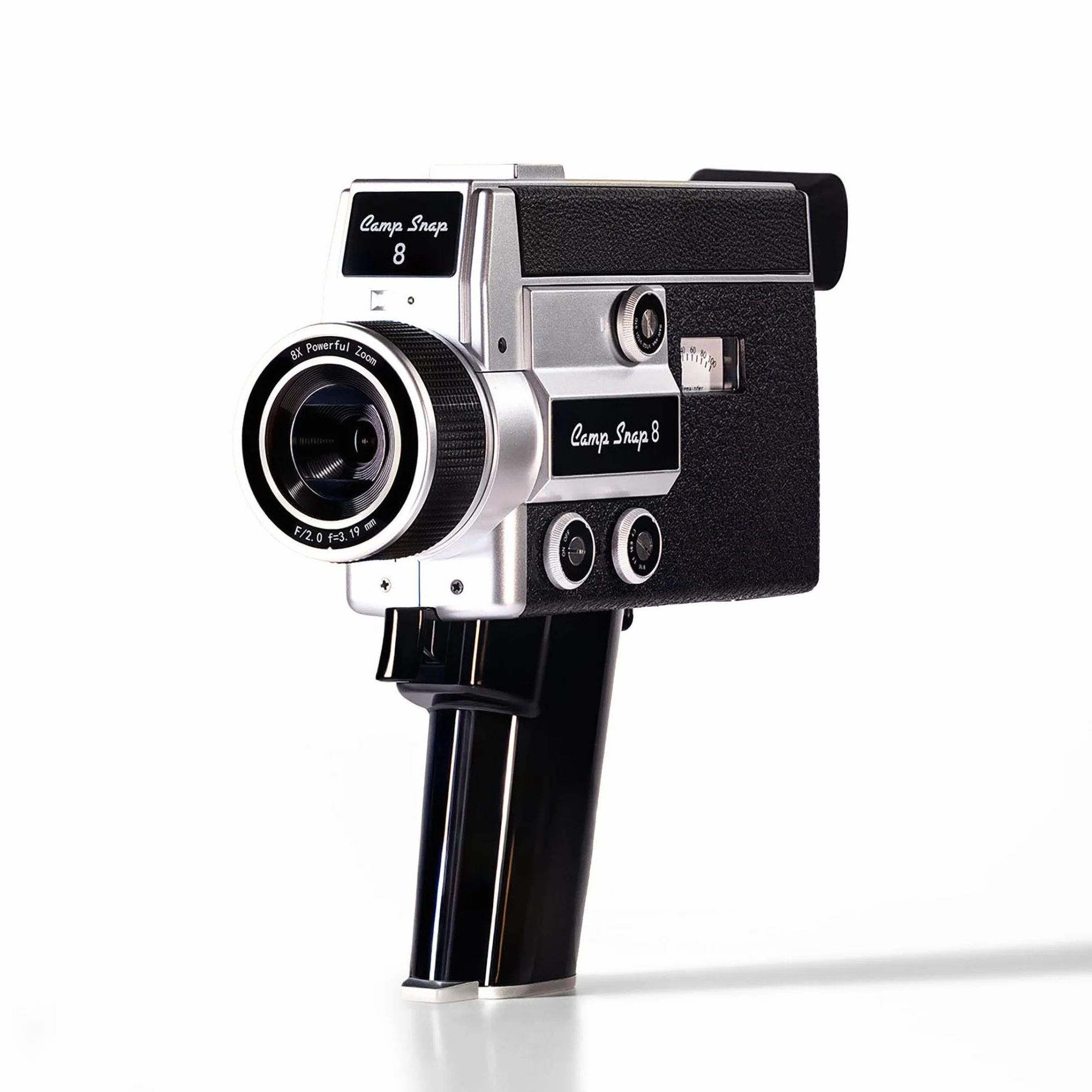 Camp Snap CS-8 Caméscope Numérique 2.7K Zoom Numérique 8X sans Écran avec Filtres Film Personnalisables Carte SD Incluse Batterie Rechargeable USB-C