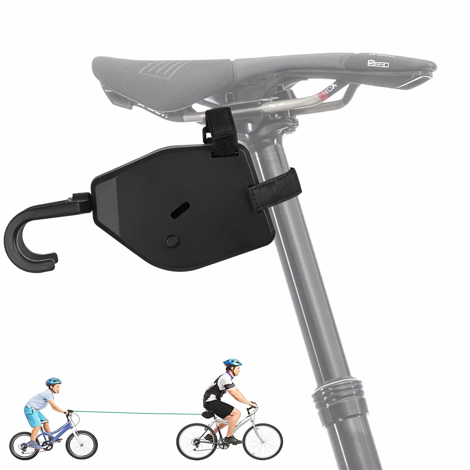 Corde de Remorquage Vélo Enfant 2,5m Vankarr Compatible Universel Enroulement Automatique