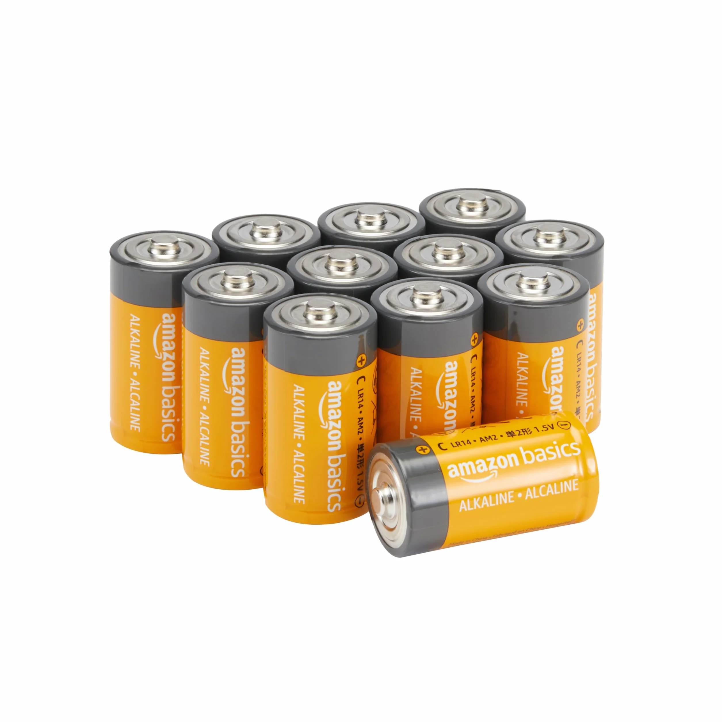 Amazon Basics Lot de 12 Piles alcalines Type C Multi-Usage, 1,5 V, durée de Conservation de 5 Ans