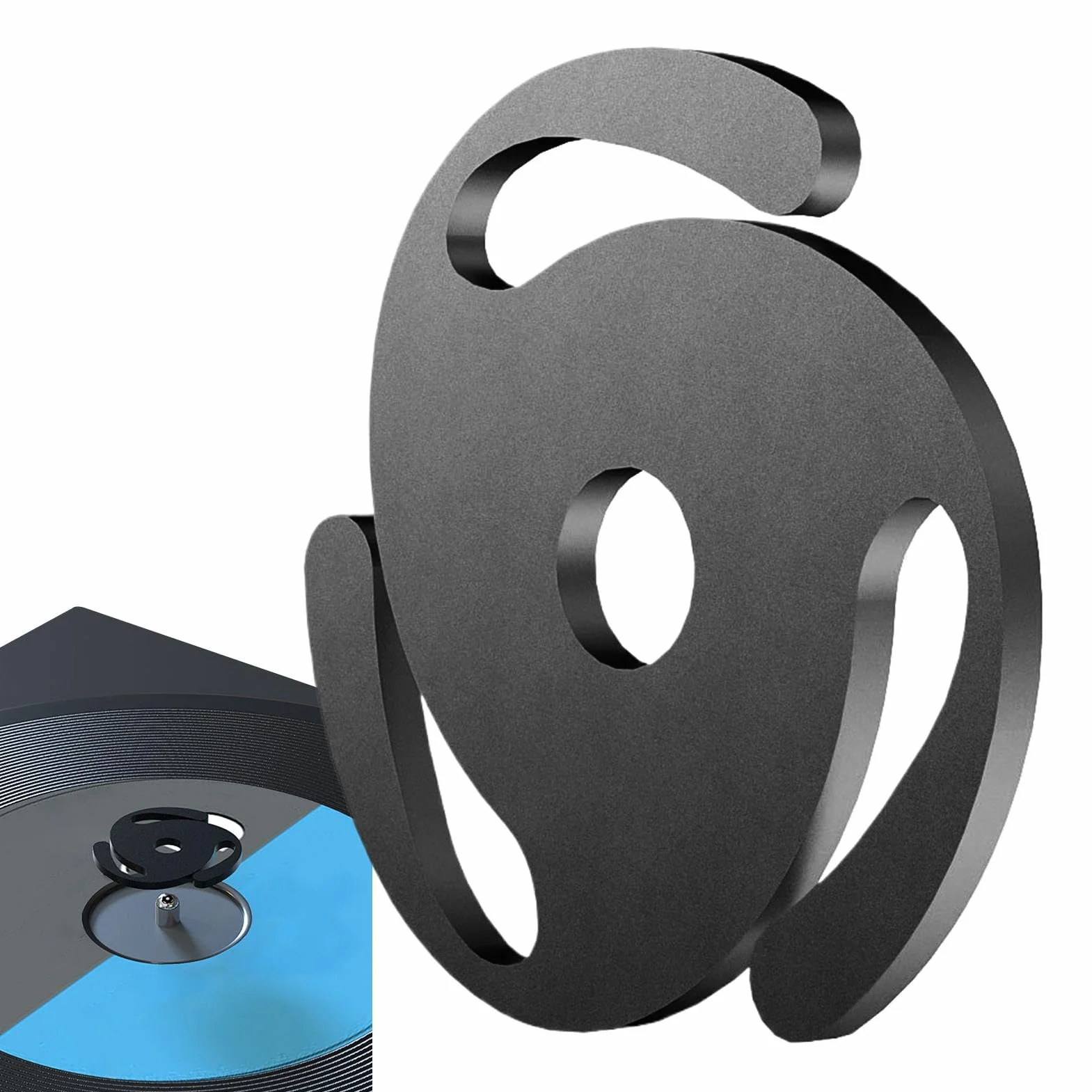 Adaptateur 45 RPM - Adaptateur d'enregistrement 45 RPM - Feuille de conversion en aluminium pour disque vinyle 45 tr/min - Pièces de platine Technics multifonctions et stables - Inserts d'adaptateur