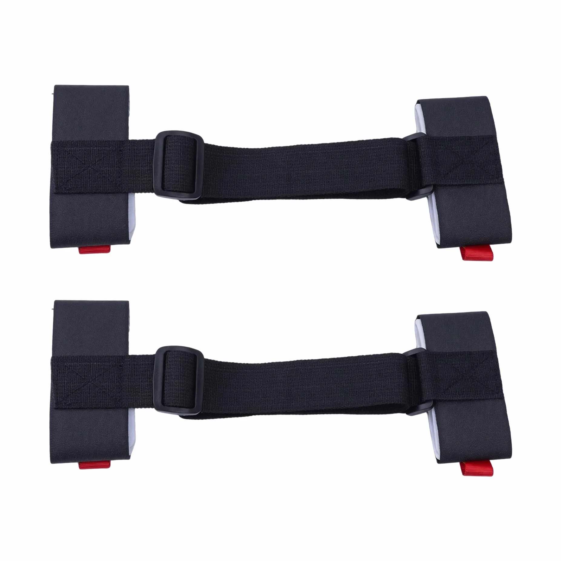 2 Pièces Bandoulière de Ski, Porte-Épaules Réglables avec Boucle Rembourrée, Noir