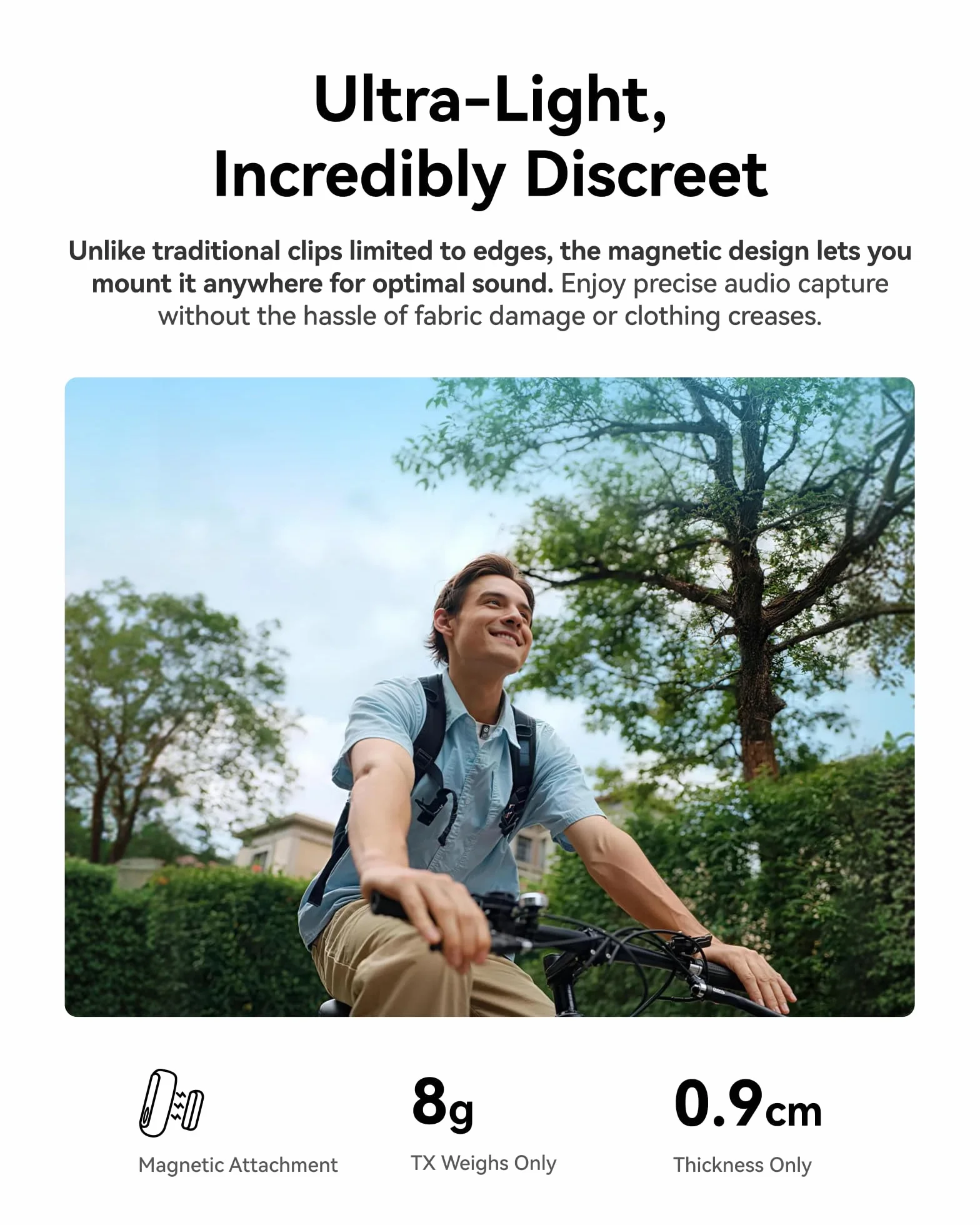Hollyland Lark A1 Mini Duo Micro-Cravate sans Fil pour iPhone 15/16 & Android, 48 kHz / 24 Bits, Annulation de Bruit Intelligente à 3 Niveaux, Mini Microphone sans Fil pour Youtube, Podcast, Vlog