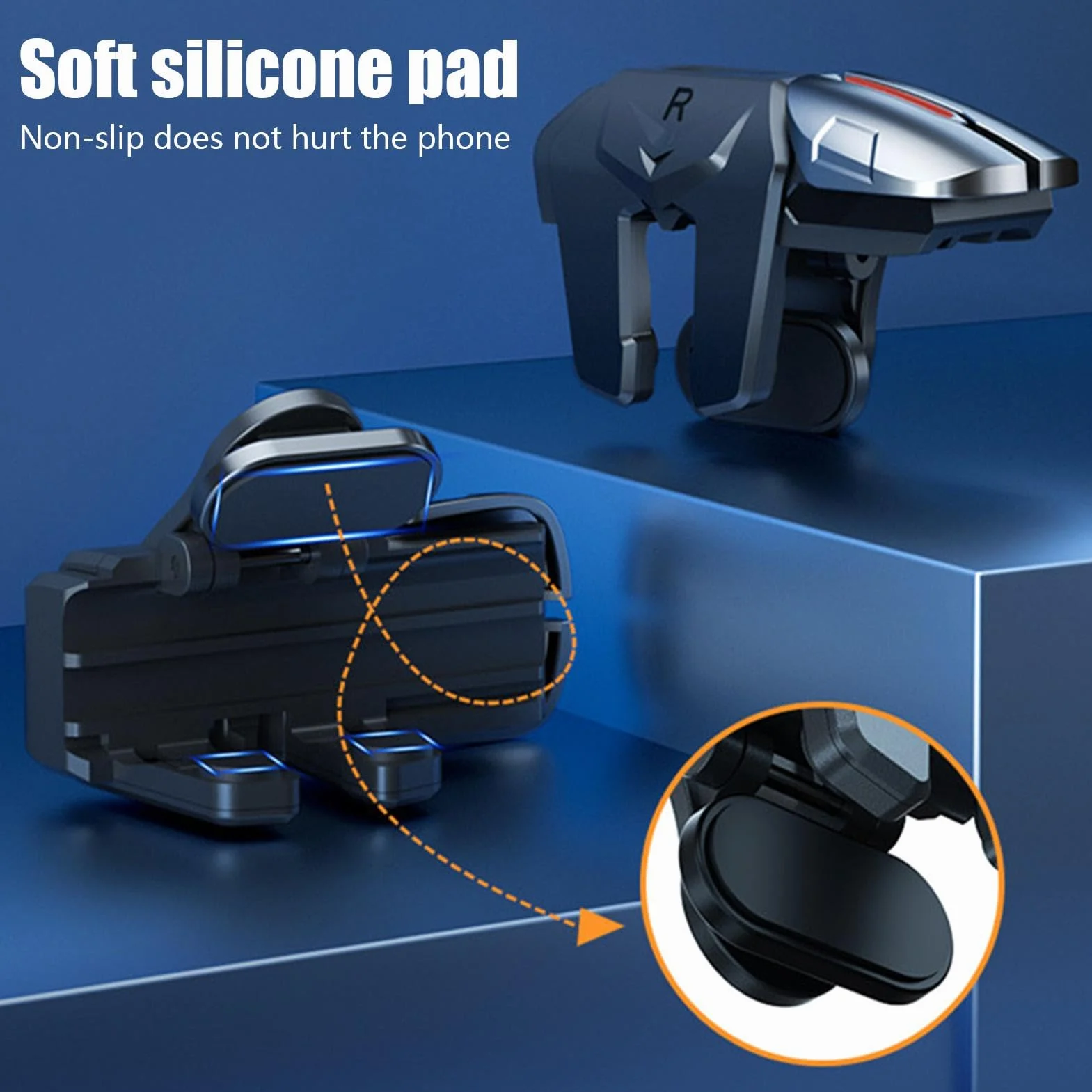 Déclencheurs De Jeu pour Téléphones, Contrôleur De Jeu Gachette, Déclencheur De Contrôleur De Jeu, L1R1 Manette De Jeu pour PU-BG Téléphone Intelligent, Manettes De Contrôleur Sensibles
