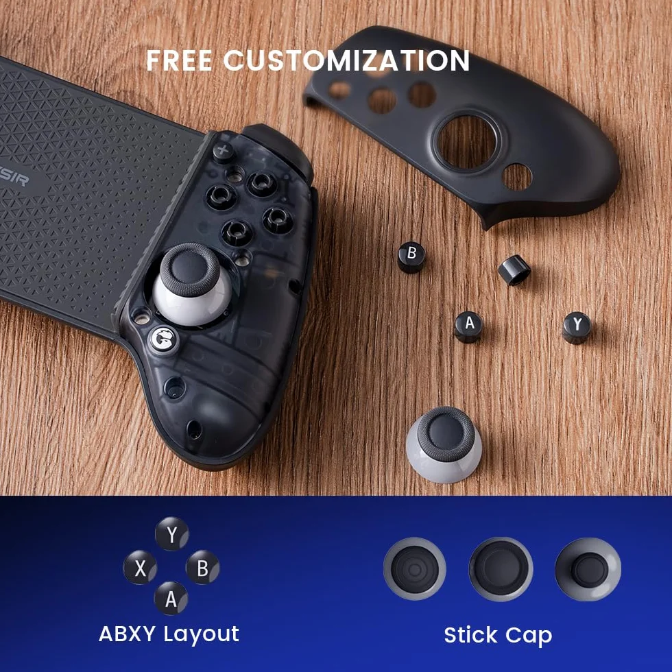 GameSir G8 Plus Manette de Jeu Mobile Bluetooth pour Switch & iOS & Android & Tablettes, Manette Sans Fil avec Joysticks/Gâchettes à Effet Hall, Jouez à Minecraft, Genshin Impact, Call of Duty Mobile