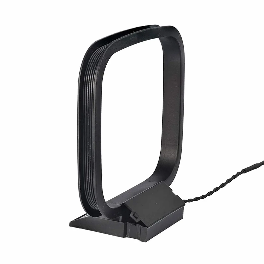 Bingfu Antenne Radio AM Cadre avec 2 Broches Fil Nu Antenne Chaine HiFi Intérieur Compatible avec Denon Pioneer Onkyo HiFi Récepteur Stéréo Bluetooth AV Audio Système Cinéma Home
