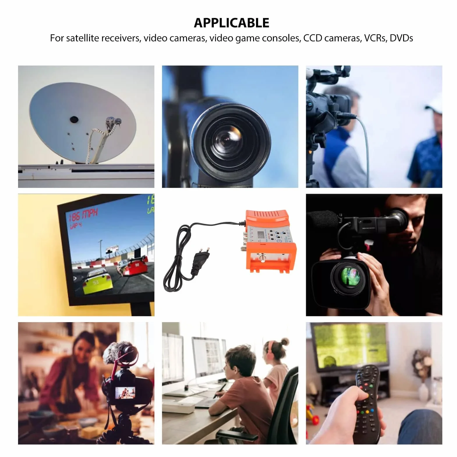 Modulateur AV vers RF Numérique VHF UHF pour TV PAL NTSC