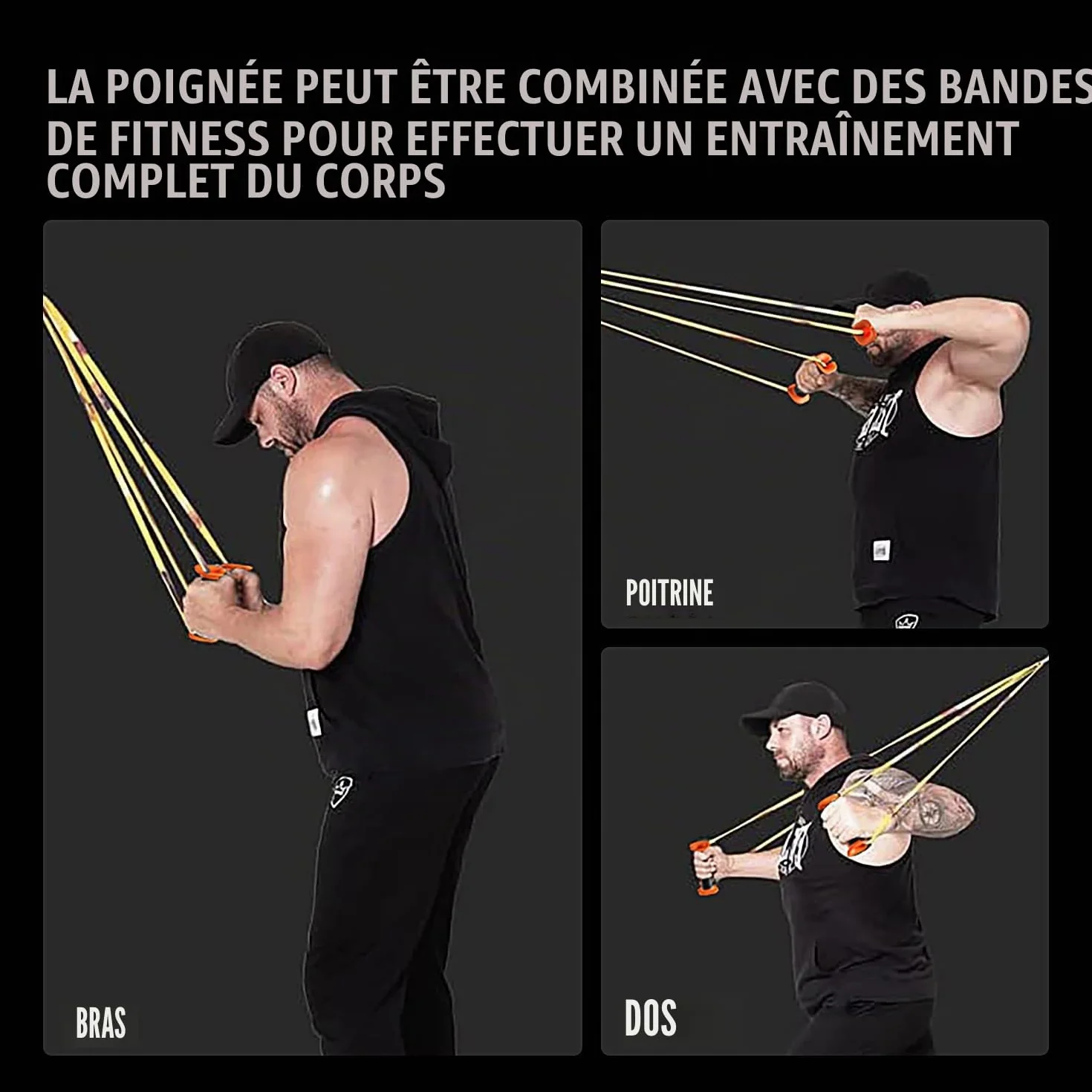 LECARDIO Poignées de Bande de résistance