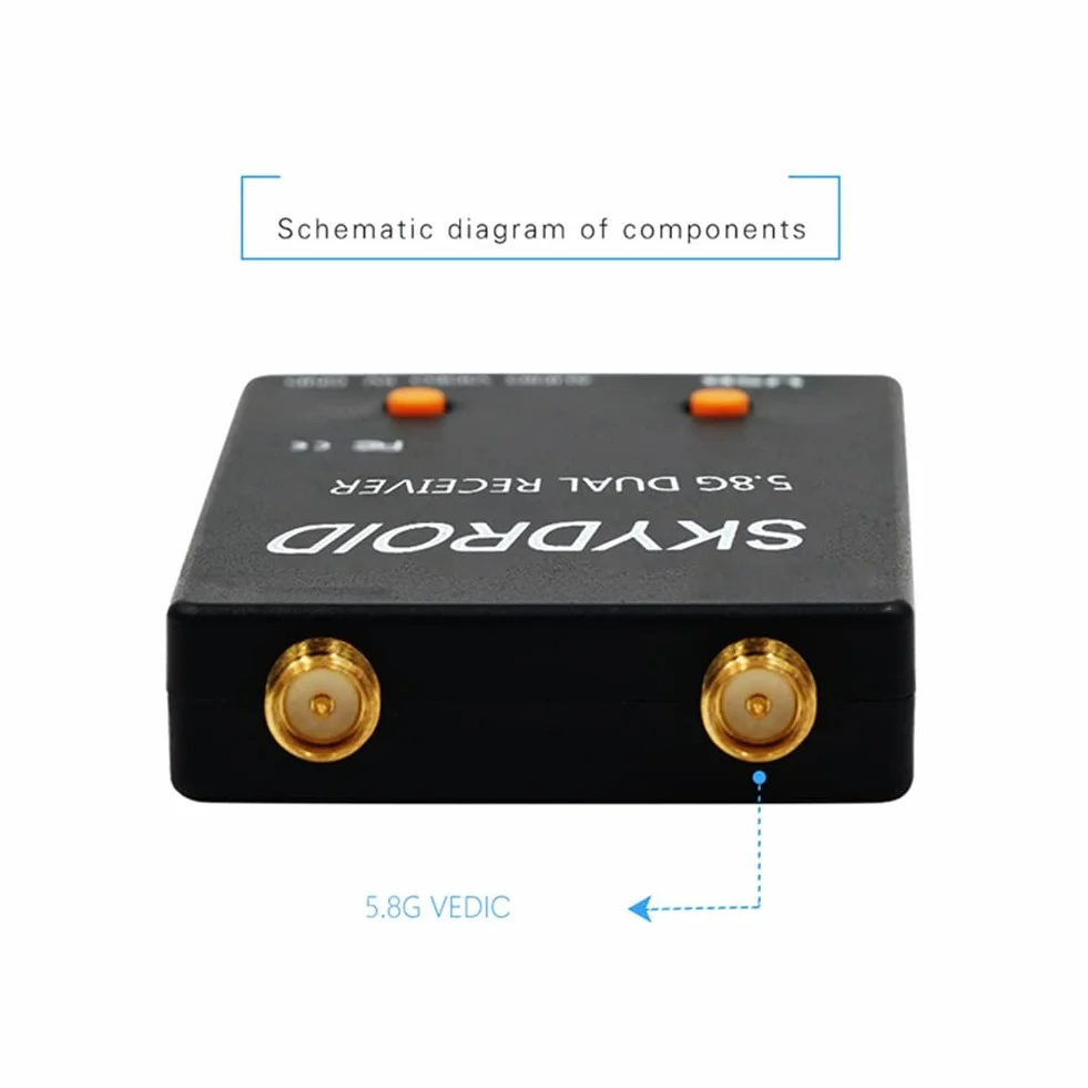 Skydroid UVC Mini FPV Récepteur OTG 5.8G 150CH Canal Transmission Vidéo Audio en Liaison Descendante pour Téléphone Android