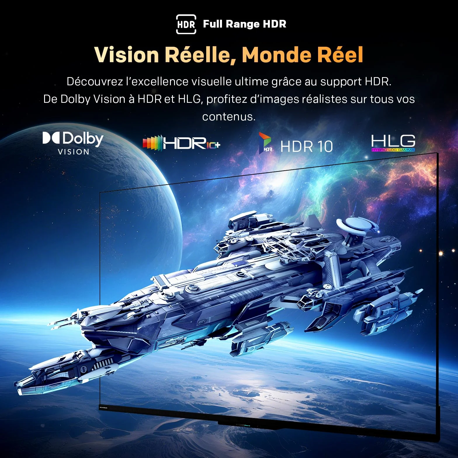 Metz Mini LED TV 60 Pouces 4K, QLED, Television Google TV Local Dimming Dolby Atmos Dolby Vision MEMC HDR 10+ Bluetooth Eye Care HDMI Tuner DVB-T/T2/C/S/S2 CI+ (MNH7000Z, 2026 Nouveau Modèle)