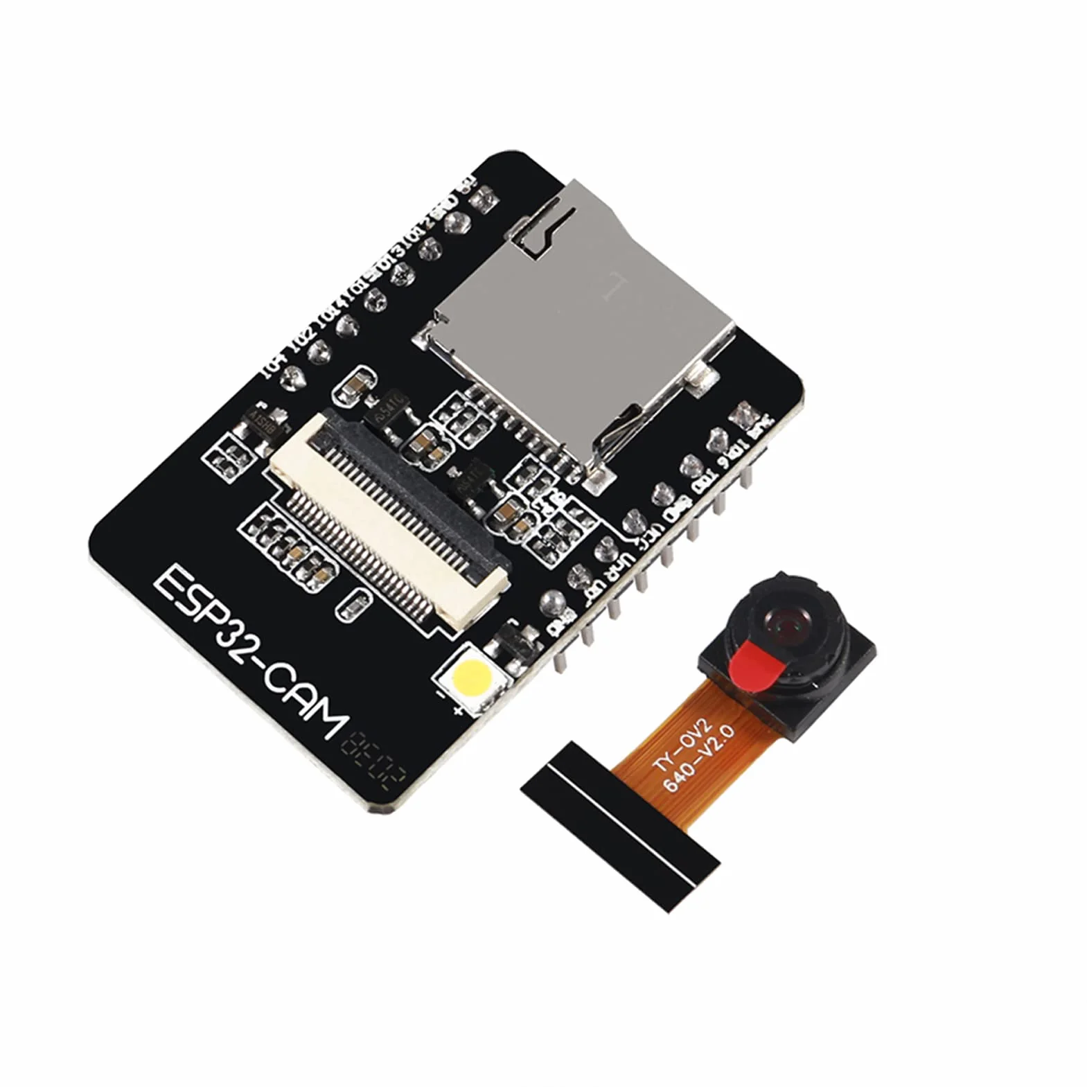 Lot de 3 modules de caméra ESP32-CAM WiFi Bluetooth Carte de développement ESP32 sans fil OV2640 avec fil de raccordement
