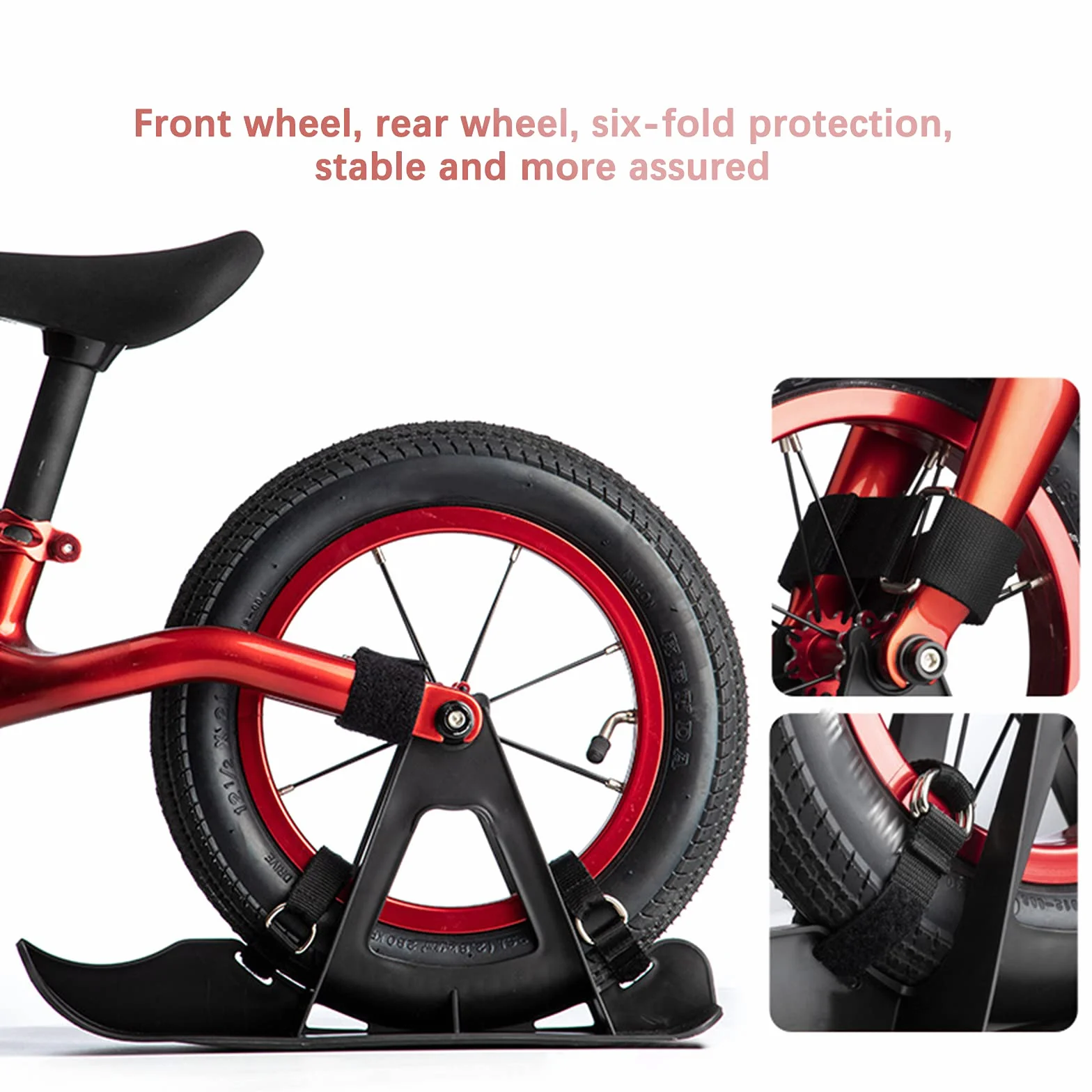Kit de patins à neige pour scooter et vélo, snowboard
